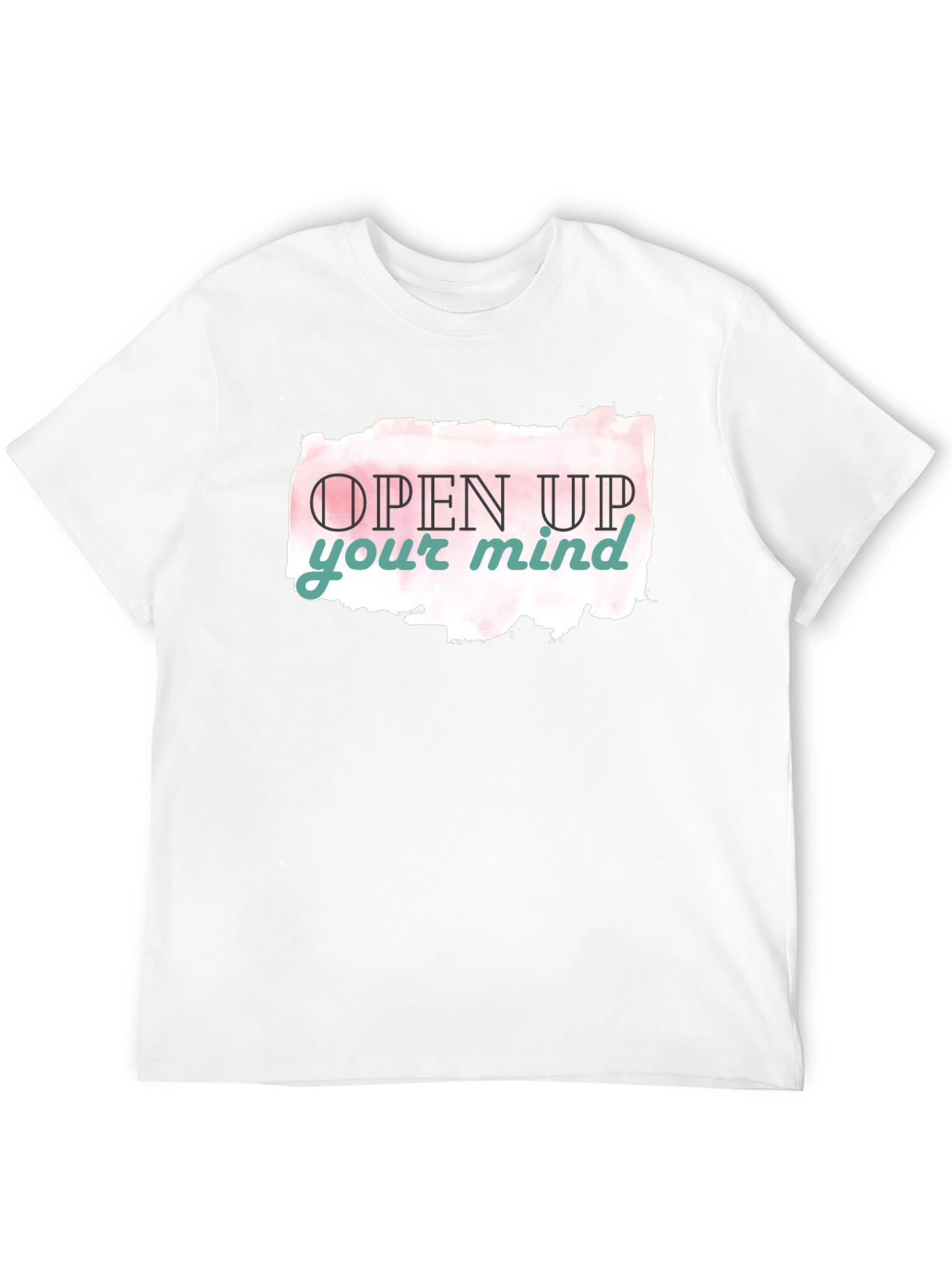 Open Mind Graphic Tee - Black Casual T-Shirt