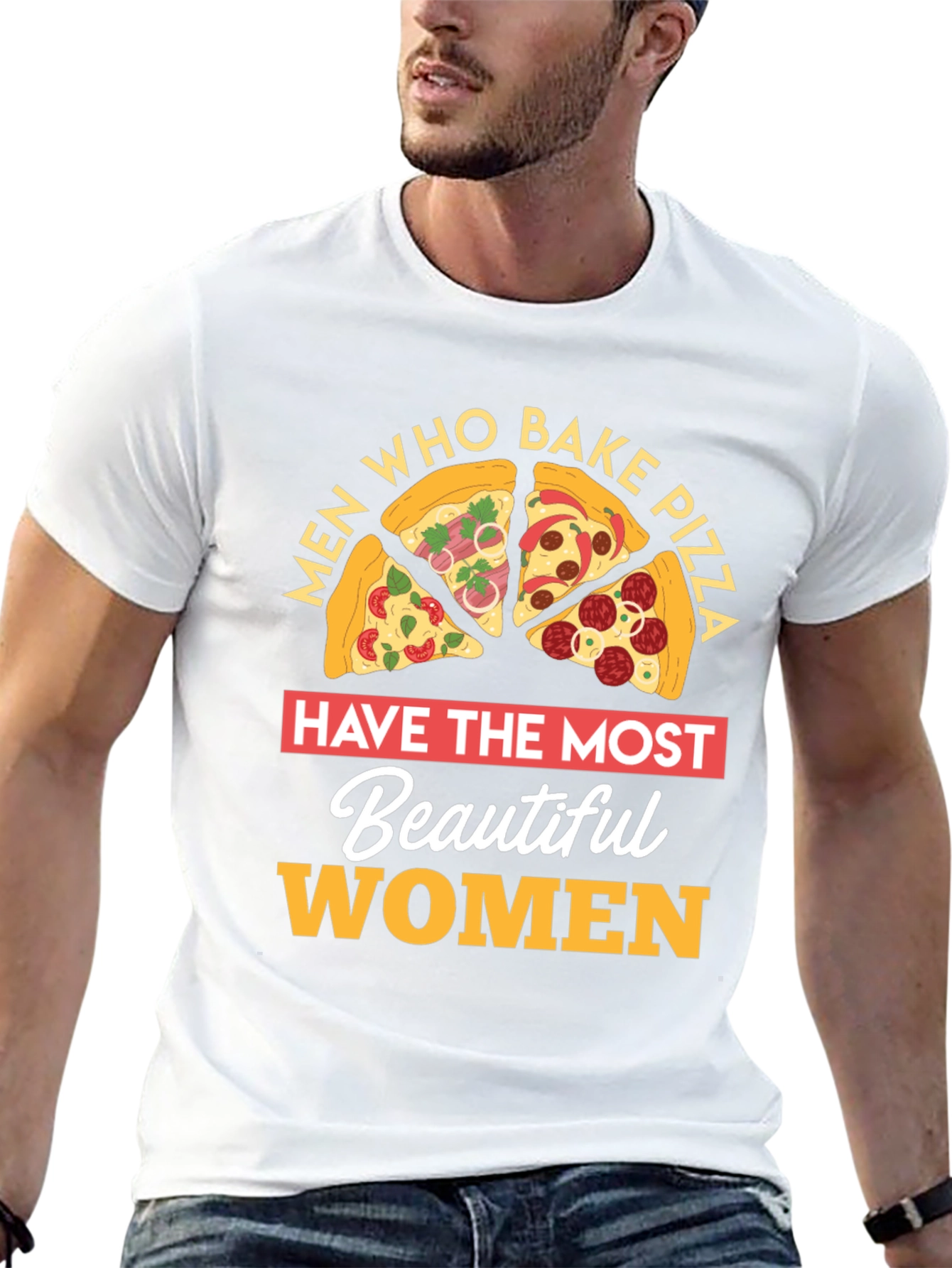 Pizza Lover T-Shirt Men Who Bake Foodie Gift