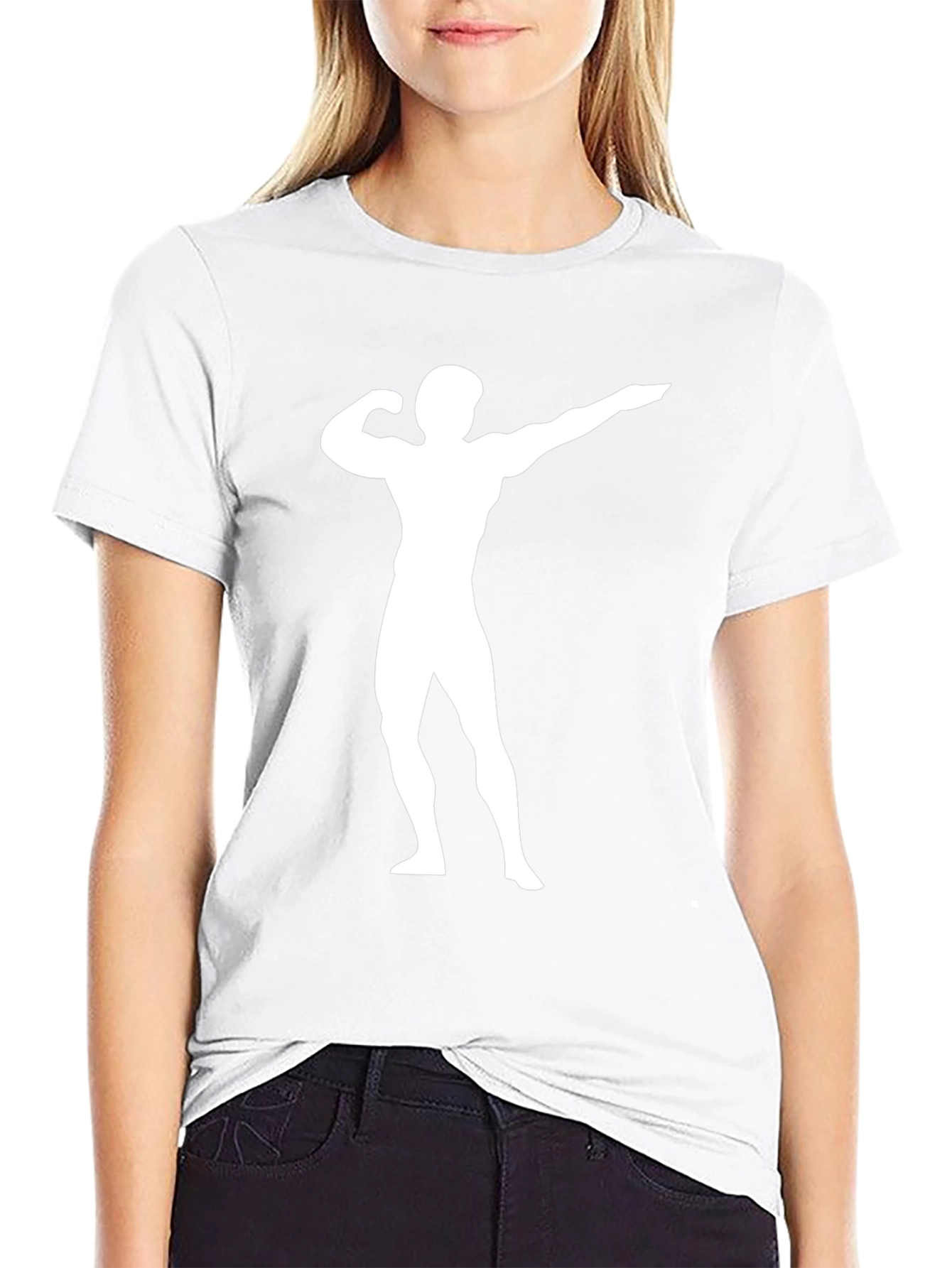 Bodybuilder Graphic Tee - Black Cotton T-Shirt