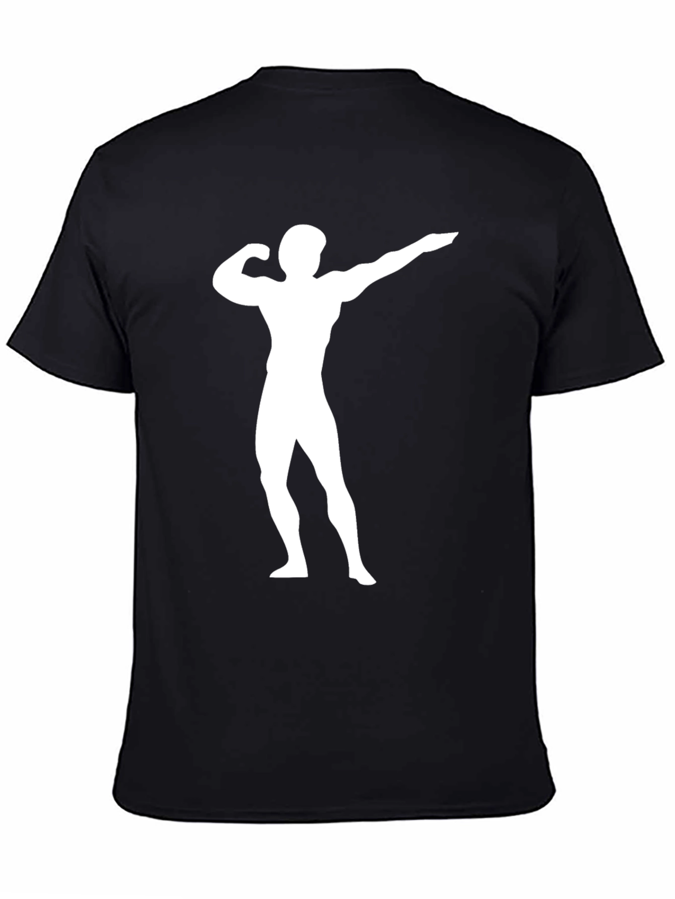 Bodybuilder Graphic Tee - Black Cotton T-Shirt