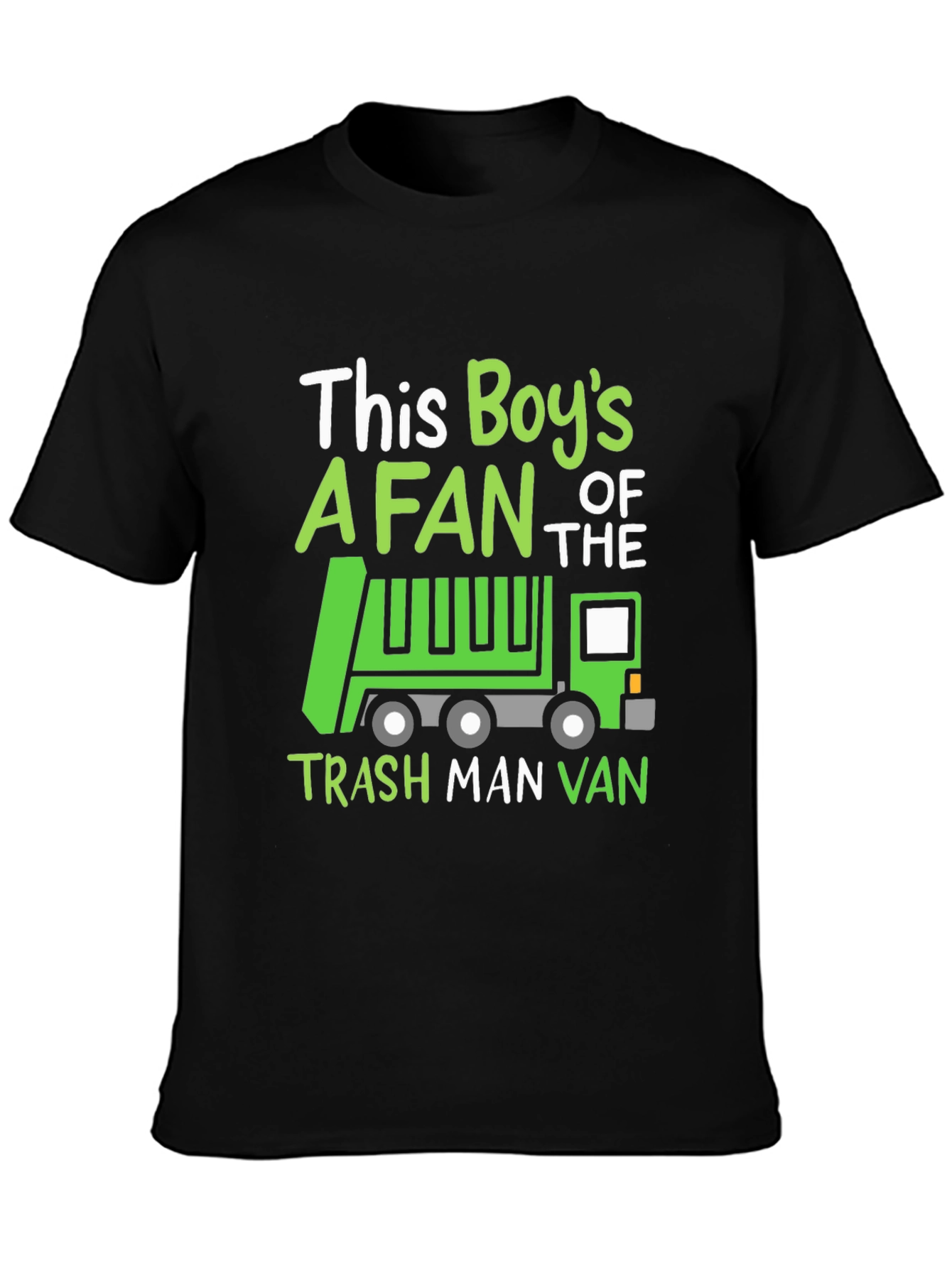Boys Trash Truck Fan T-Shirt