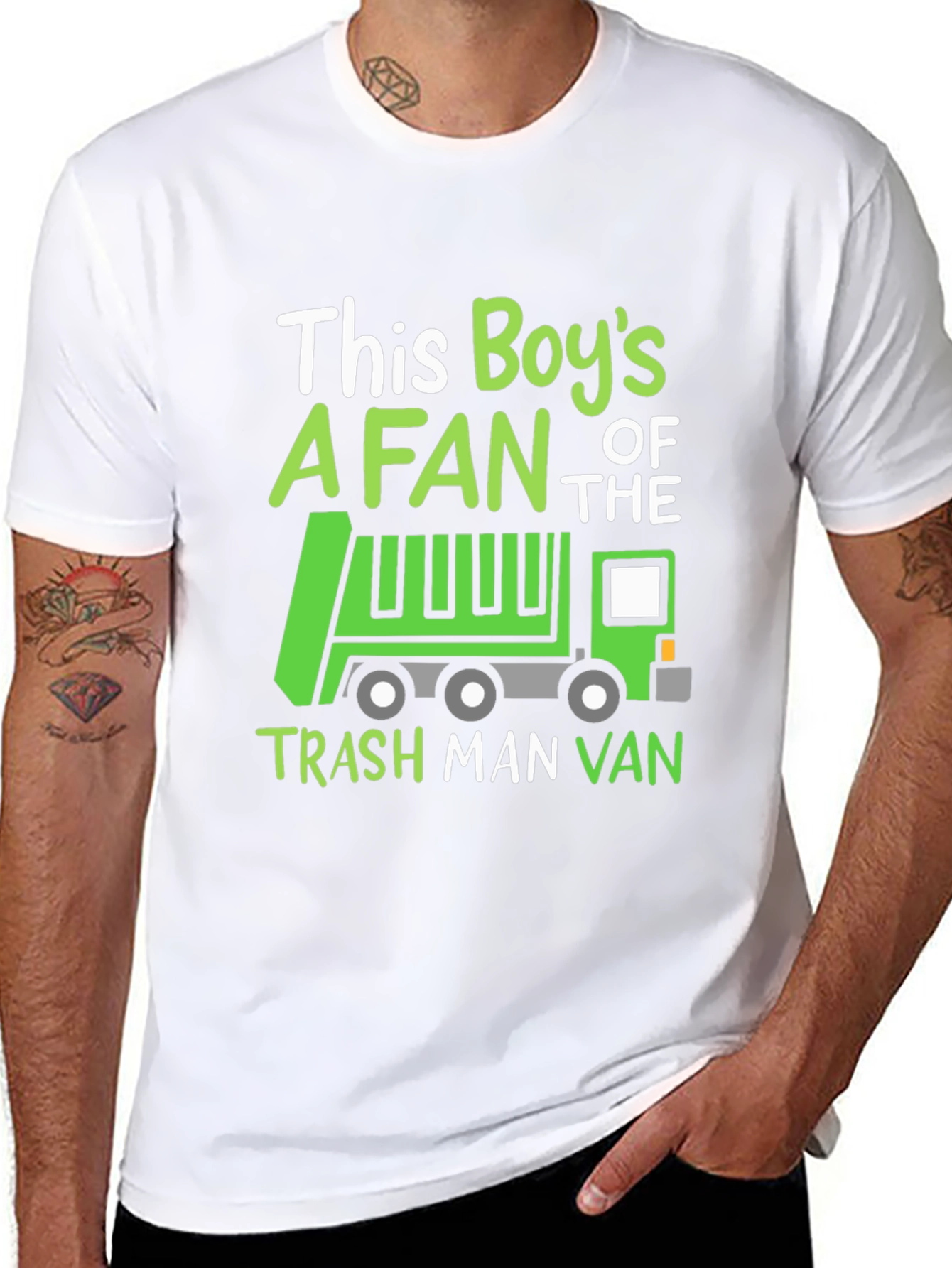 Boys Trash Truck Fan T-Shirt