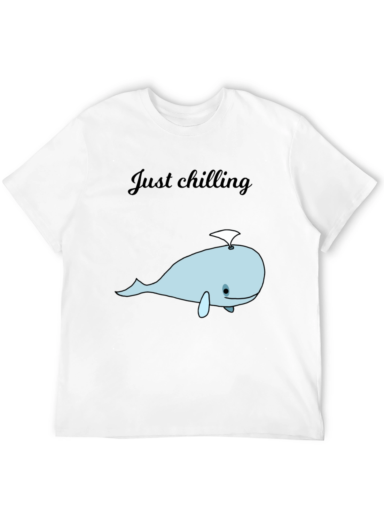 Chill Whale Graphic Tee - Relaxed Comfort