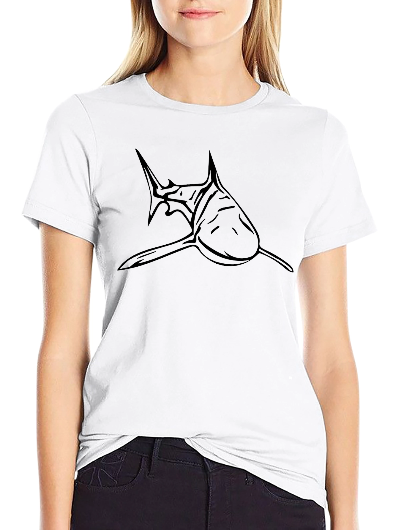 Shark Graphic Tee - Mens Black T-Shirt