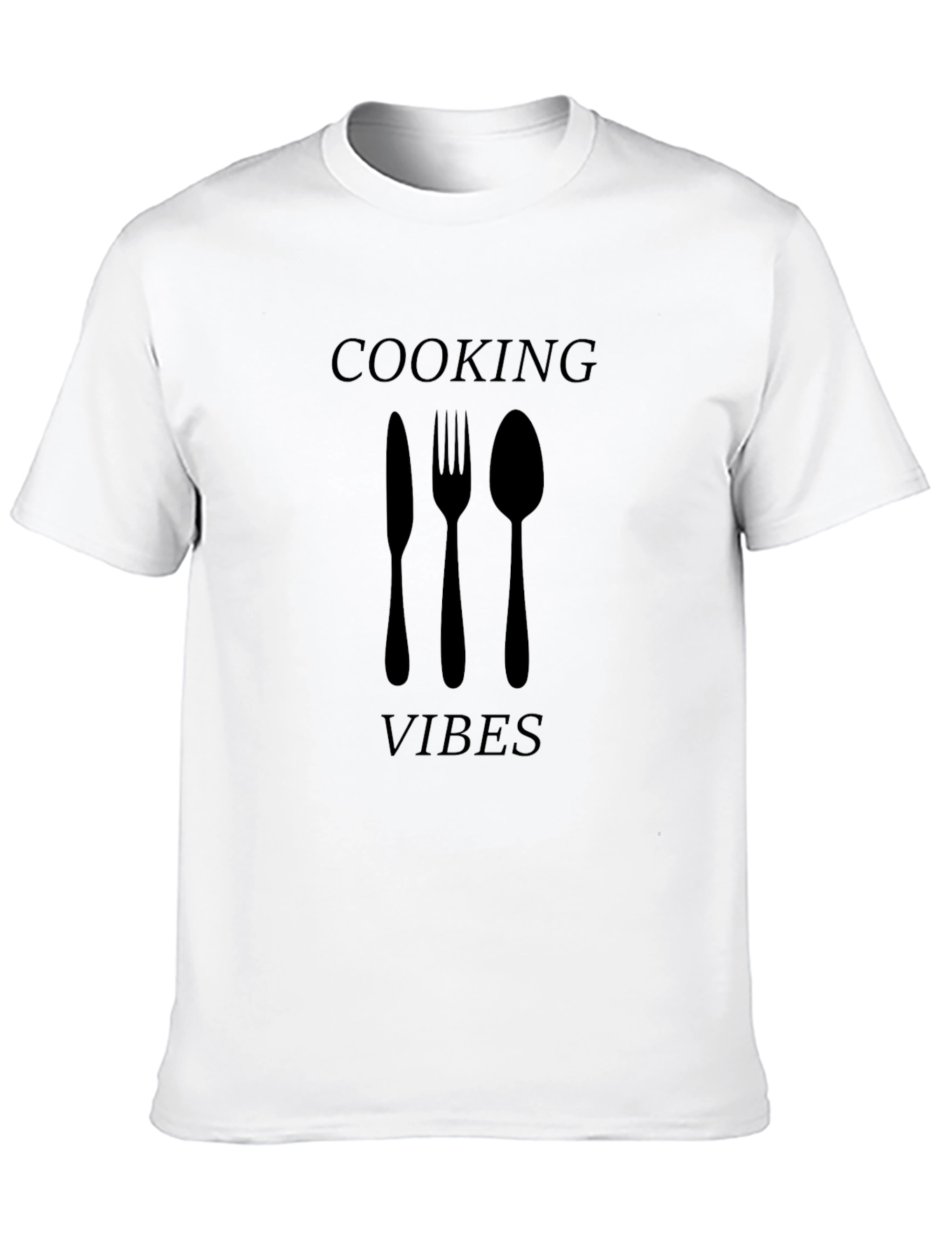 Cooking Vibes Black T-Shirt
