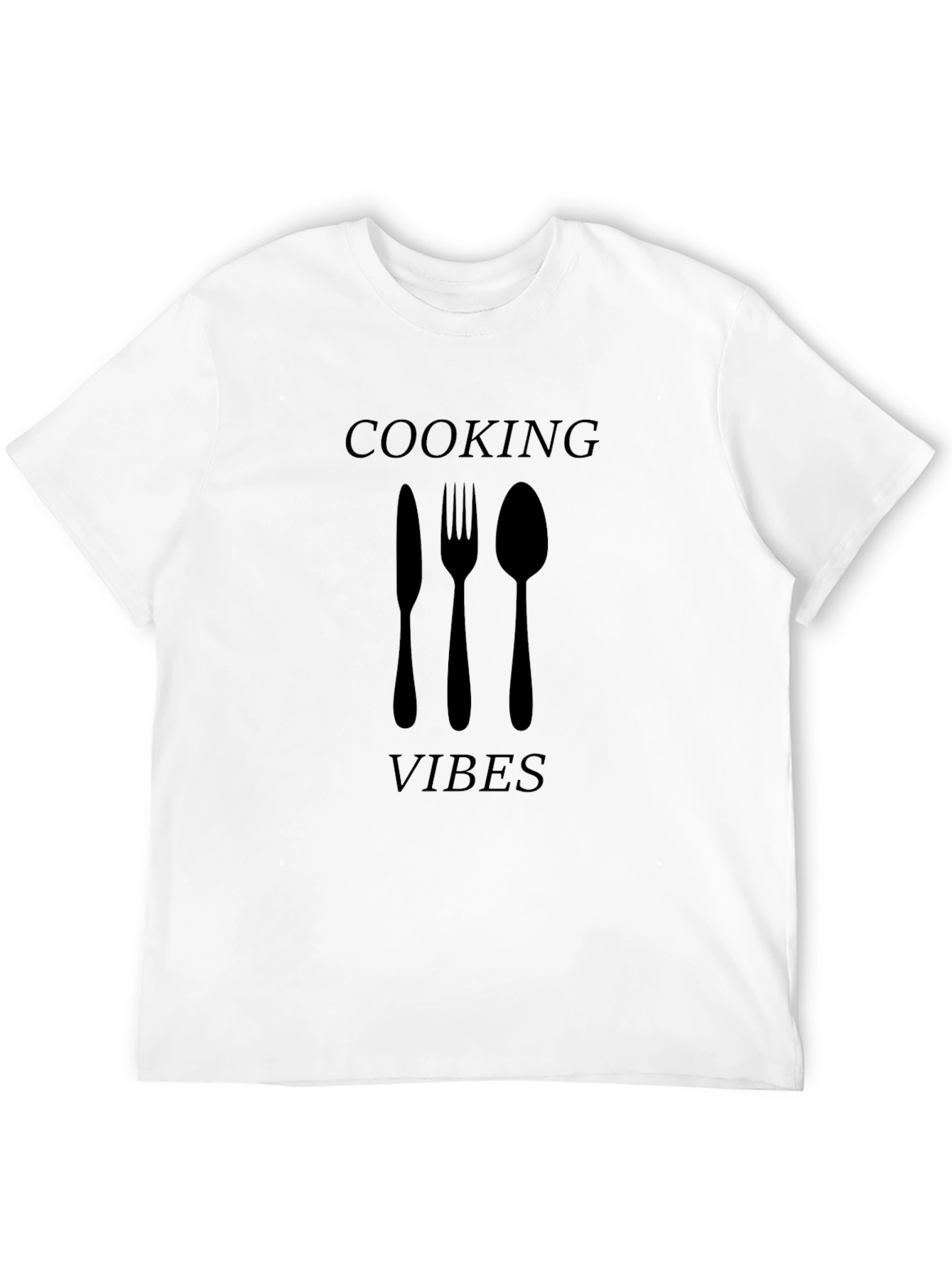 Cooking Vibes Black T-Shirt