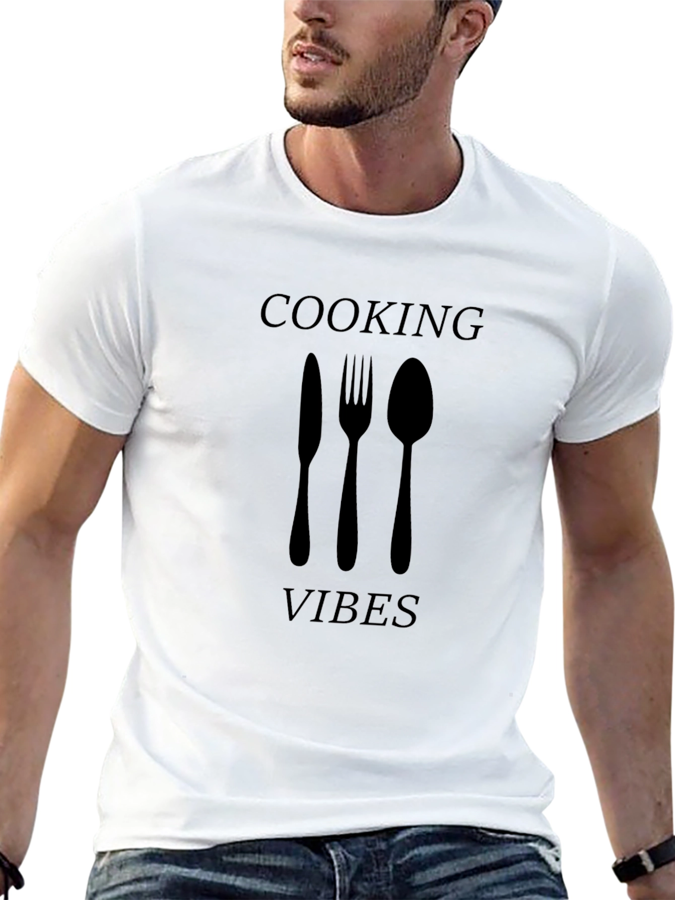 Cooking Vibes Black T-Shirt