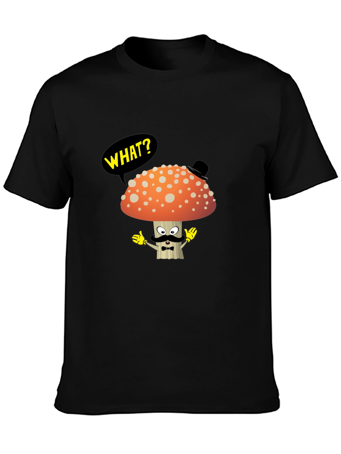 Mushroom Gentleman T-Shirt - Funny Cartoon Tee