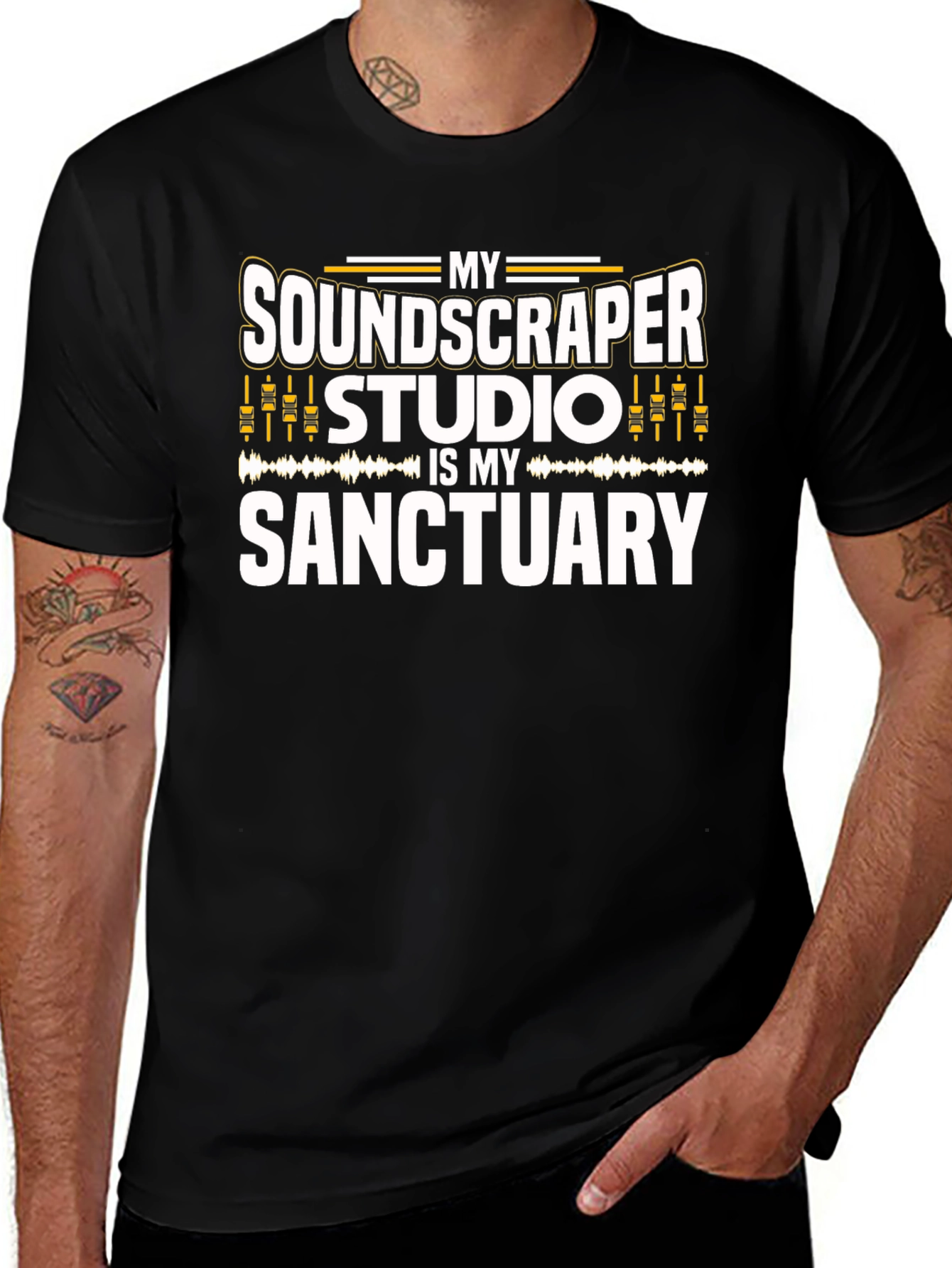 Soundscaper Studio Sanctuary Black T-Shirt