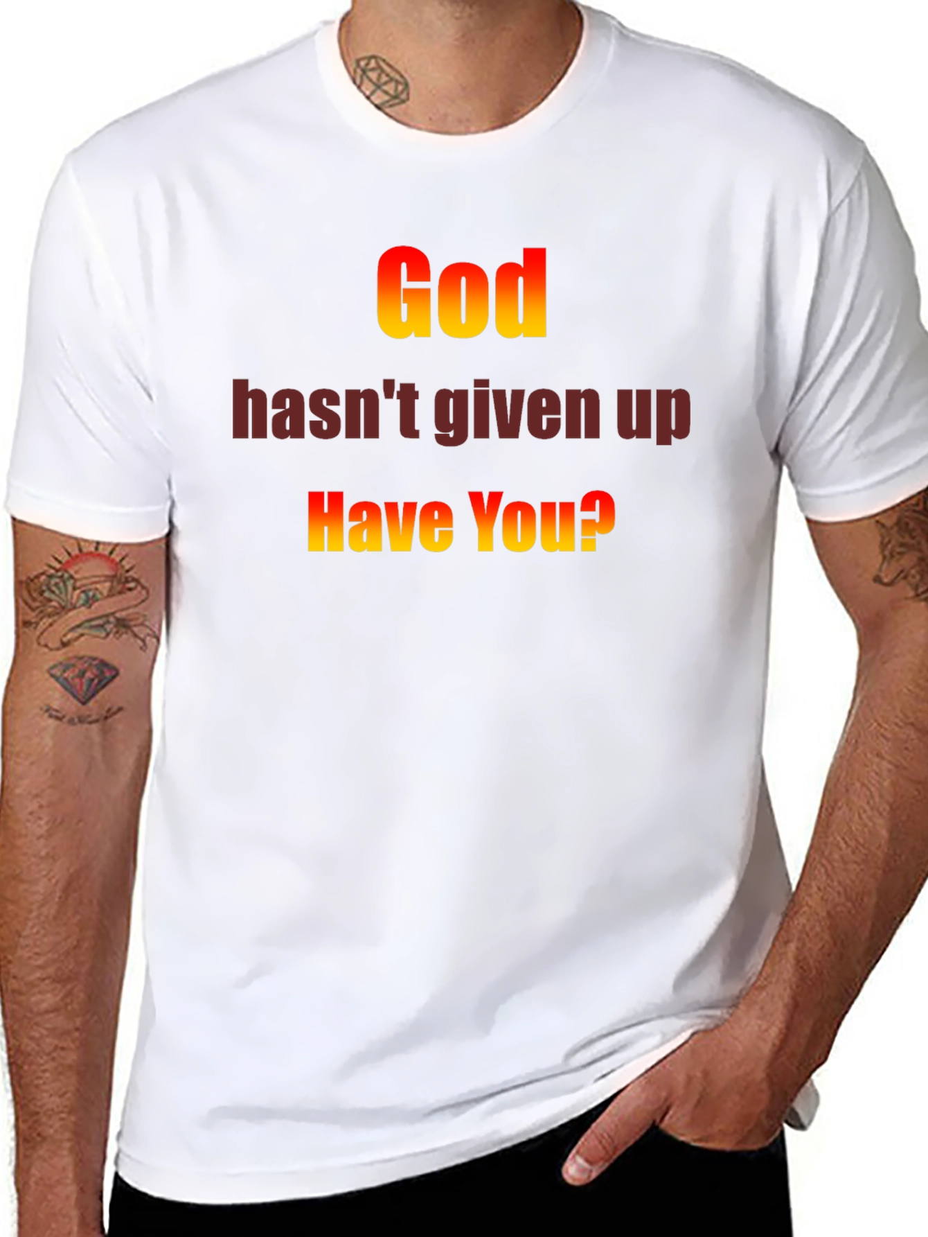 God Hasnt Given Up T-Shirt - Motivational Christian Apparel