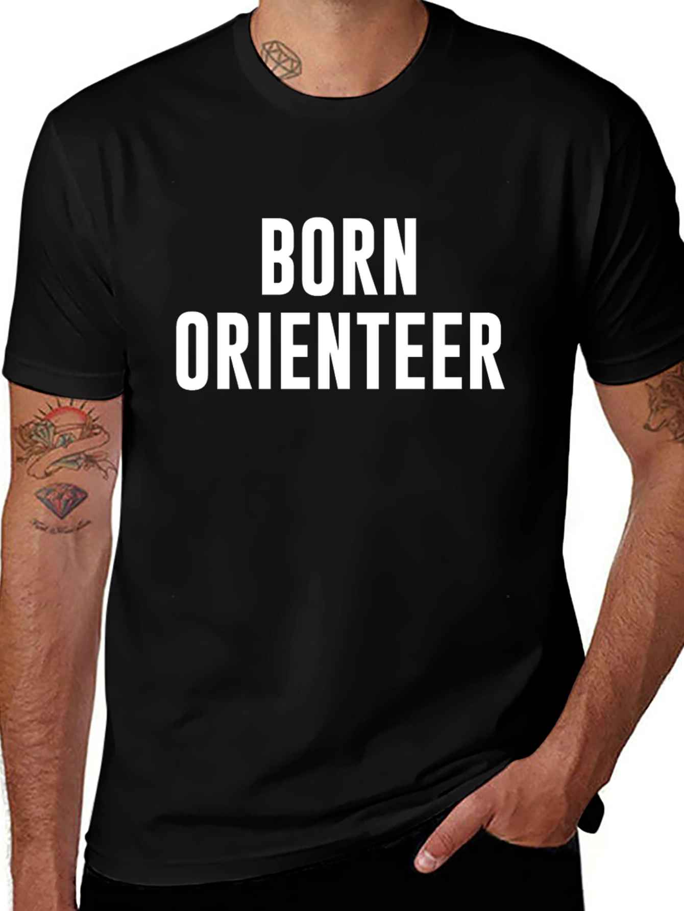 Born Orienteer Black T-Shirt