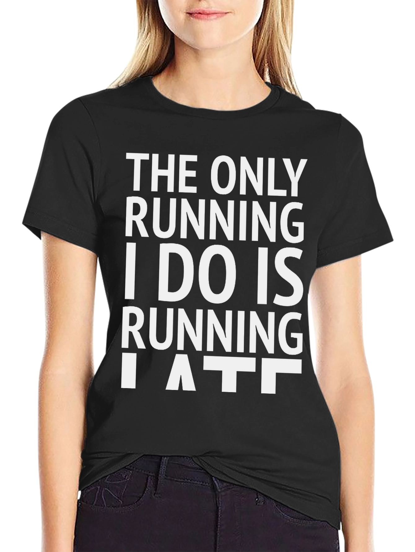 Funny Running Late Graphic T-Shirt