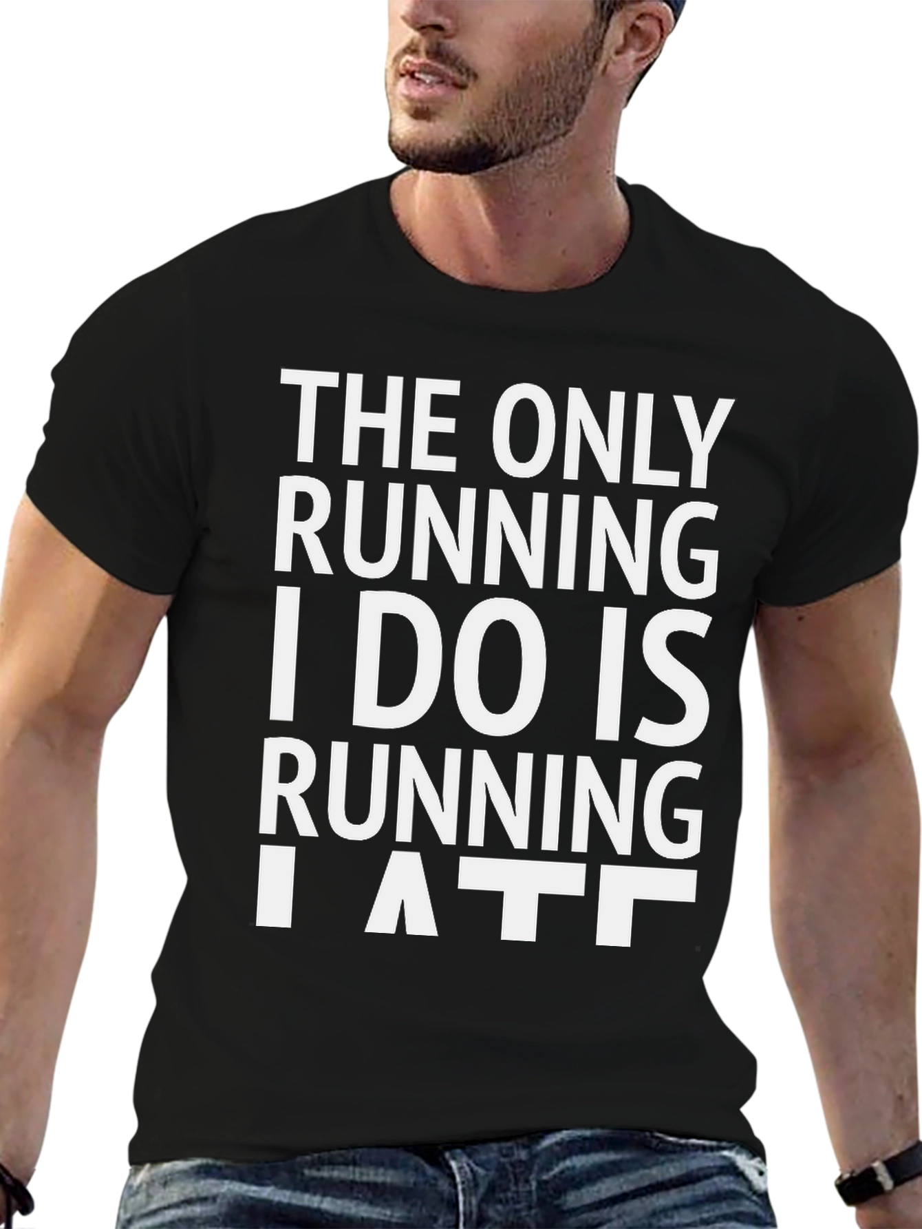 Funny Running Late Graphic T-Shirt