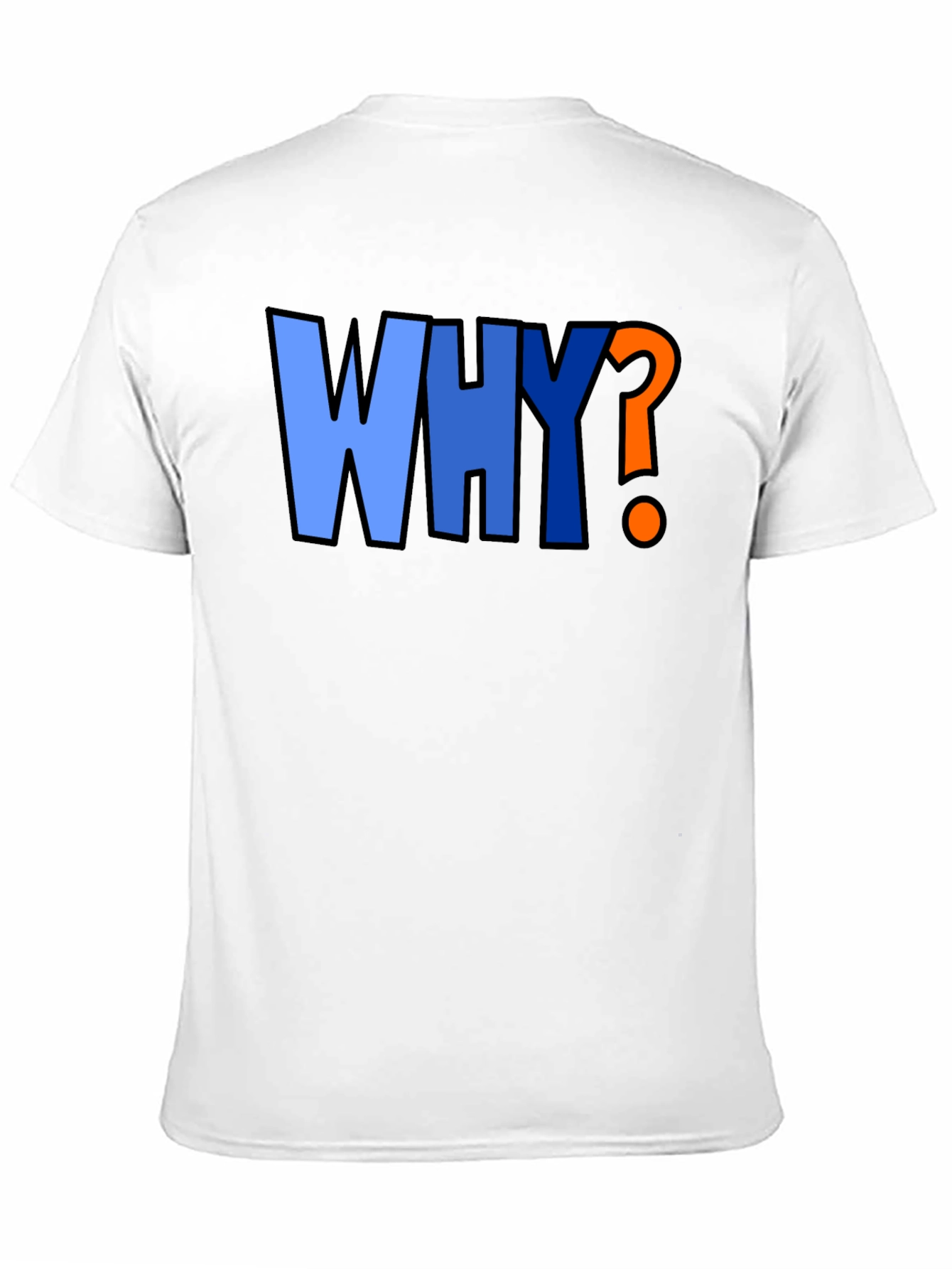 Why? Graphic Print Crew Neck T-Shirt