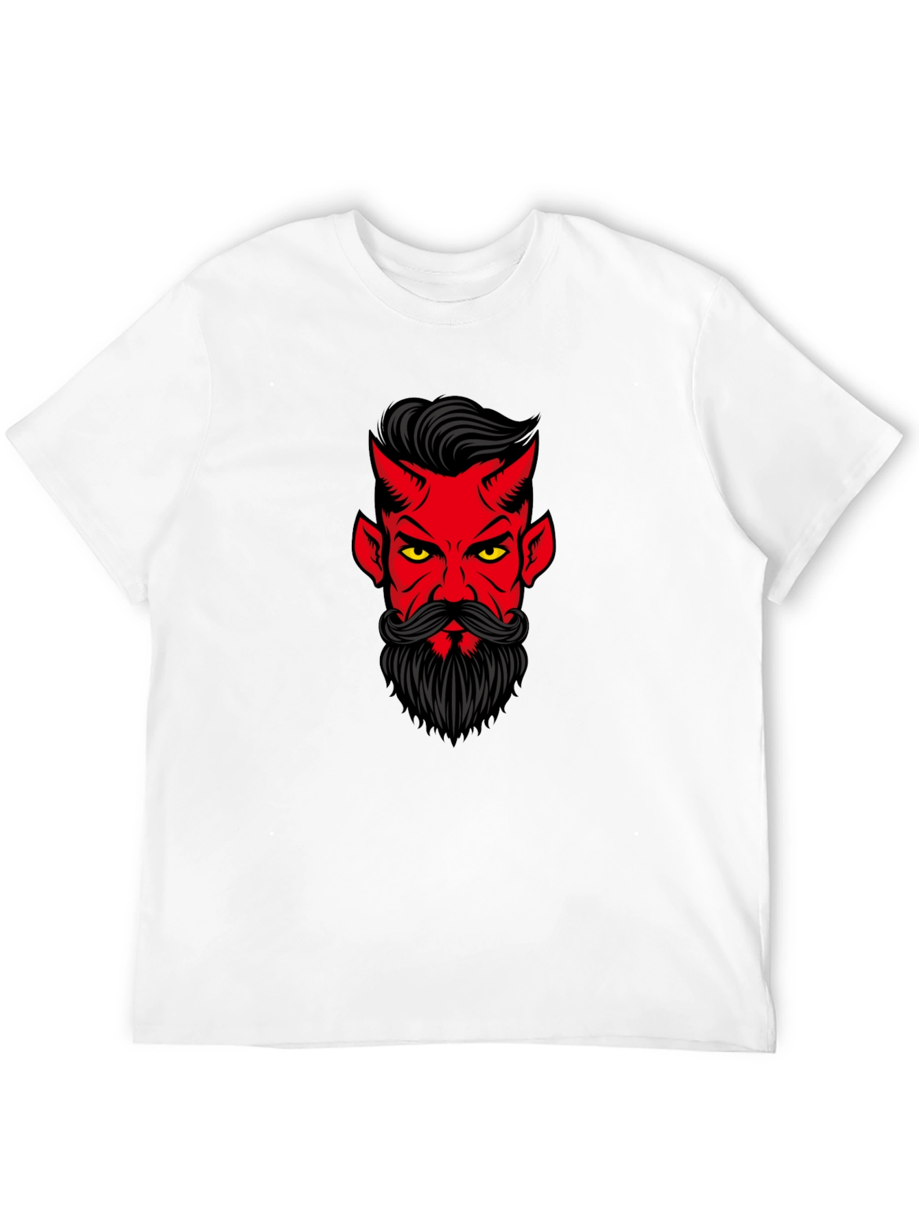 Devil Face Graphic Black T-Shirt