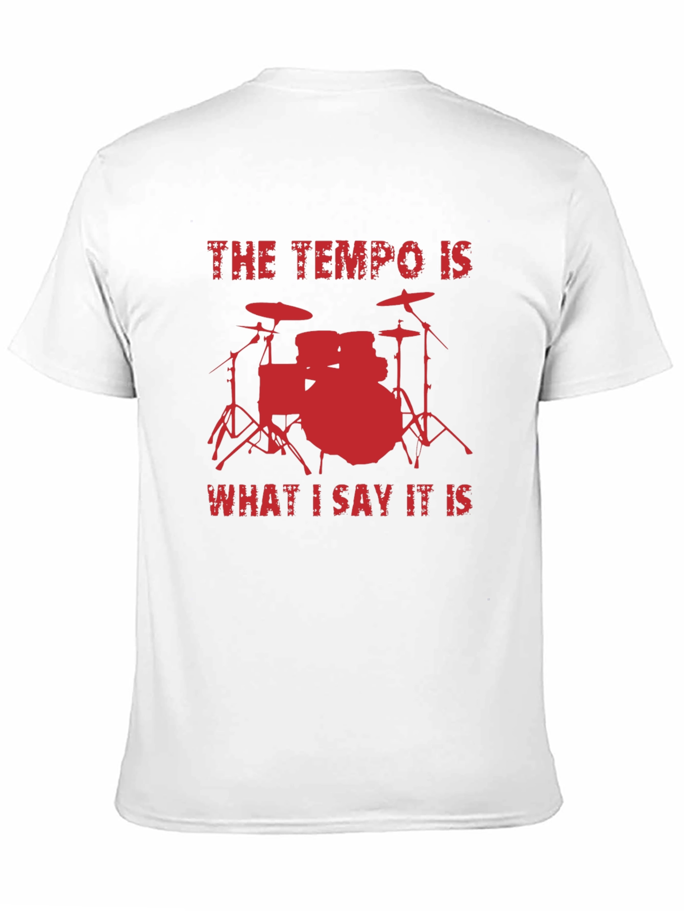 Tempo Drummer T-Shirt - Red Design