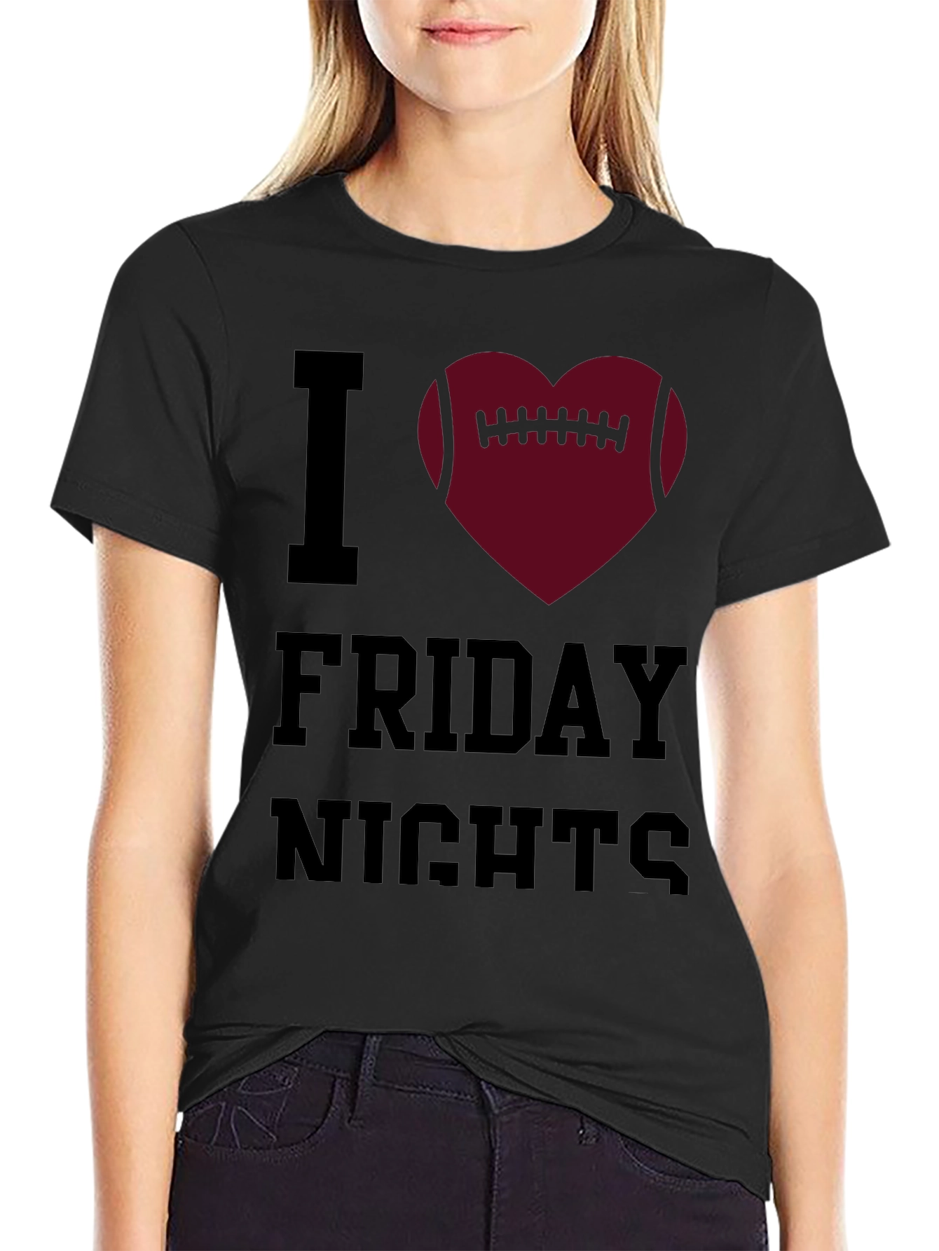 I Heart Friday Nights Football T-Shirt