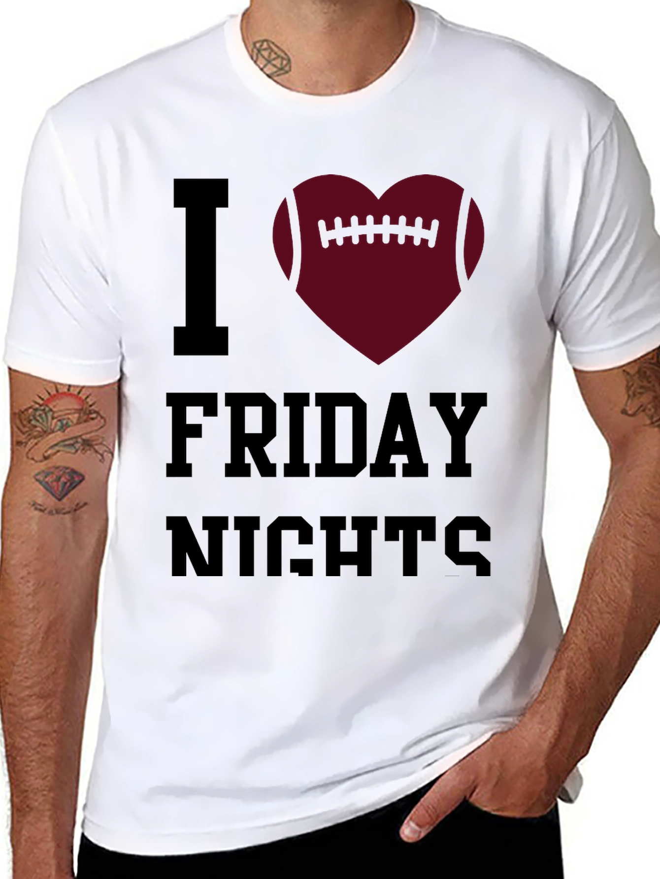 I Heart Friday Nights Football T-Shirt