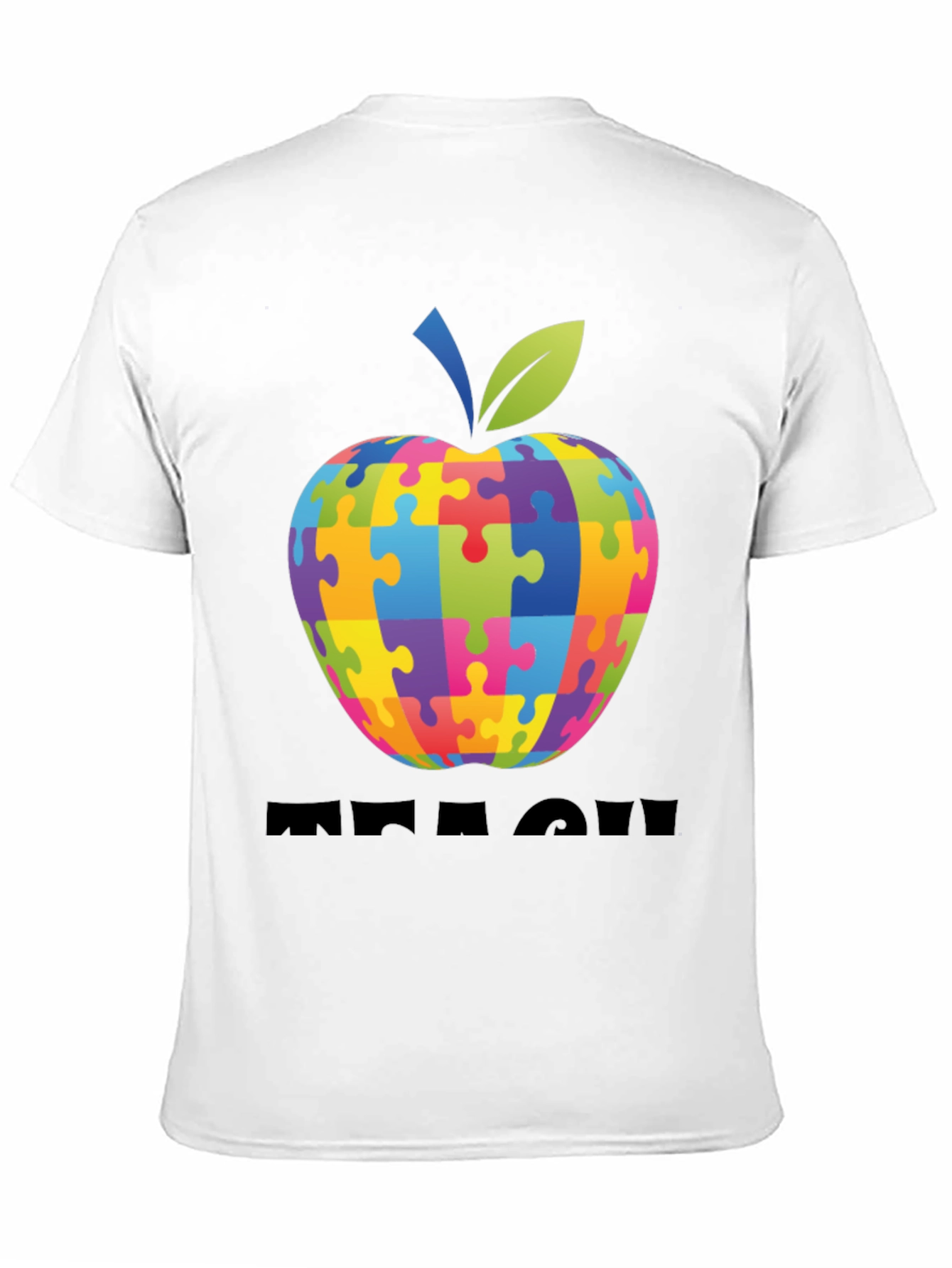 Autism Awareness Apple Teach T-Shirt