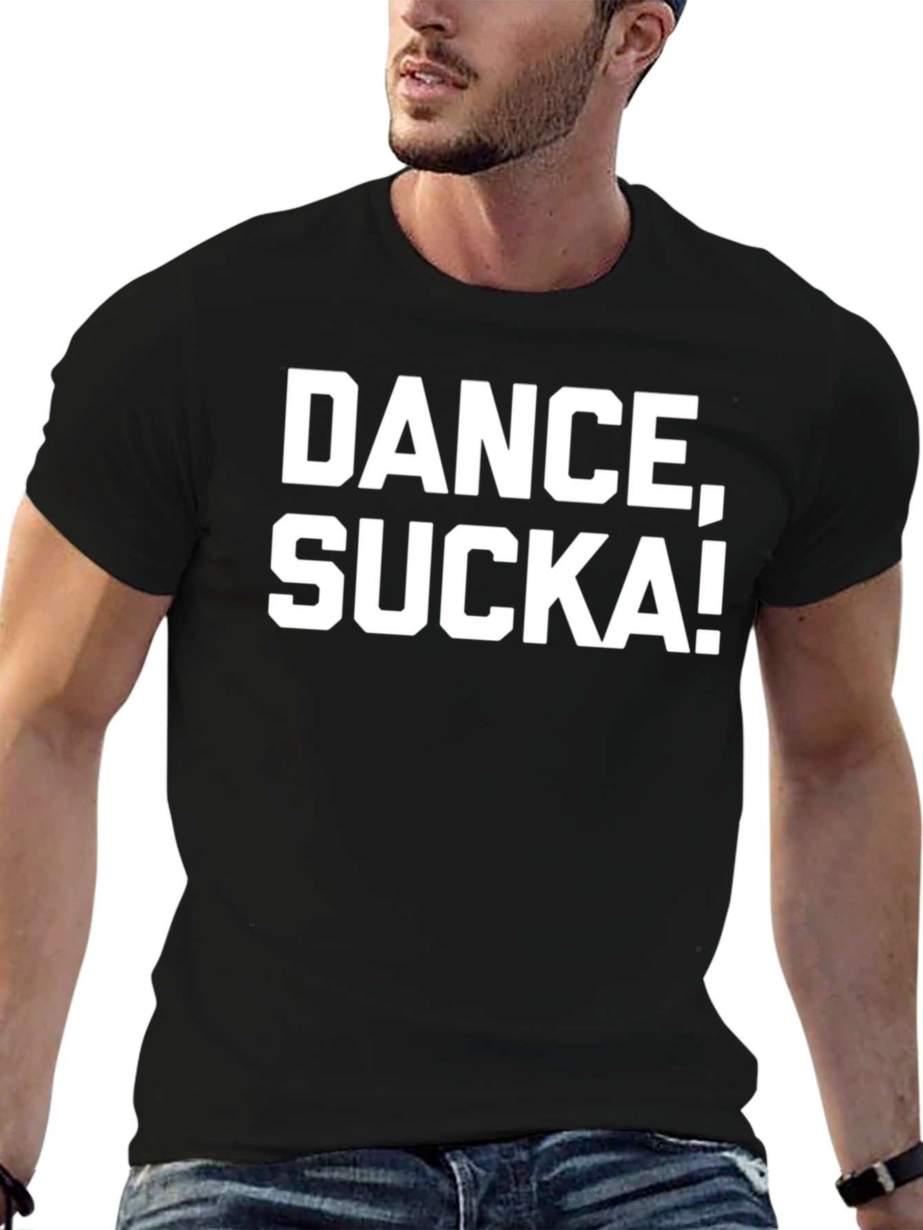 Dance Sucka! Black Graphic T-Shirt