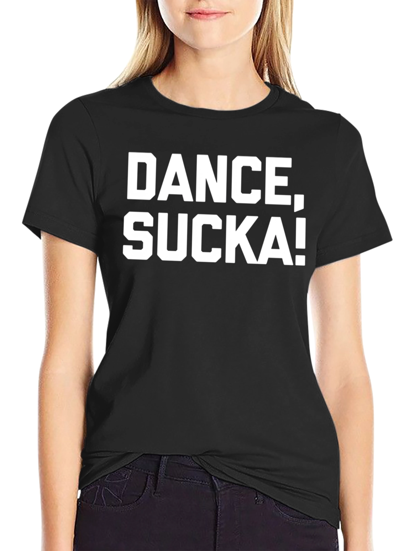 Dance Sucka! Black Graphic T-Shirt