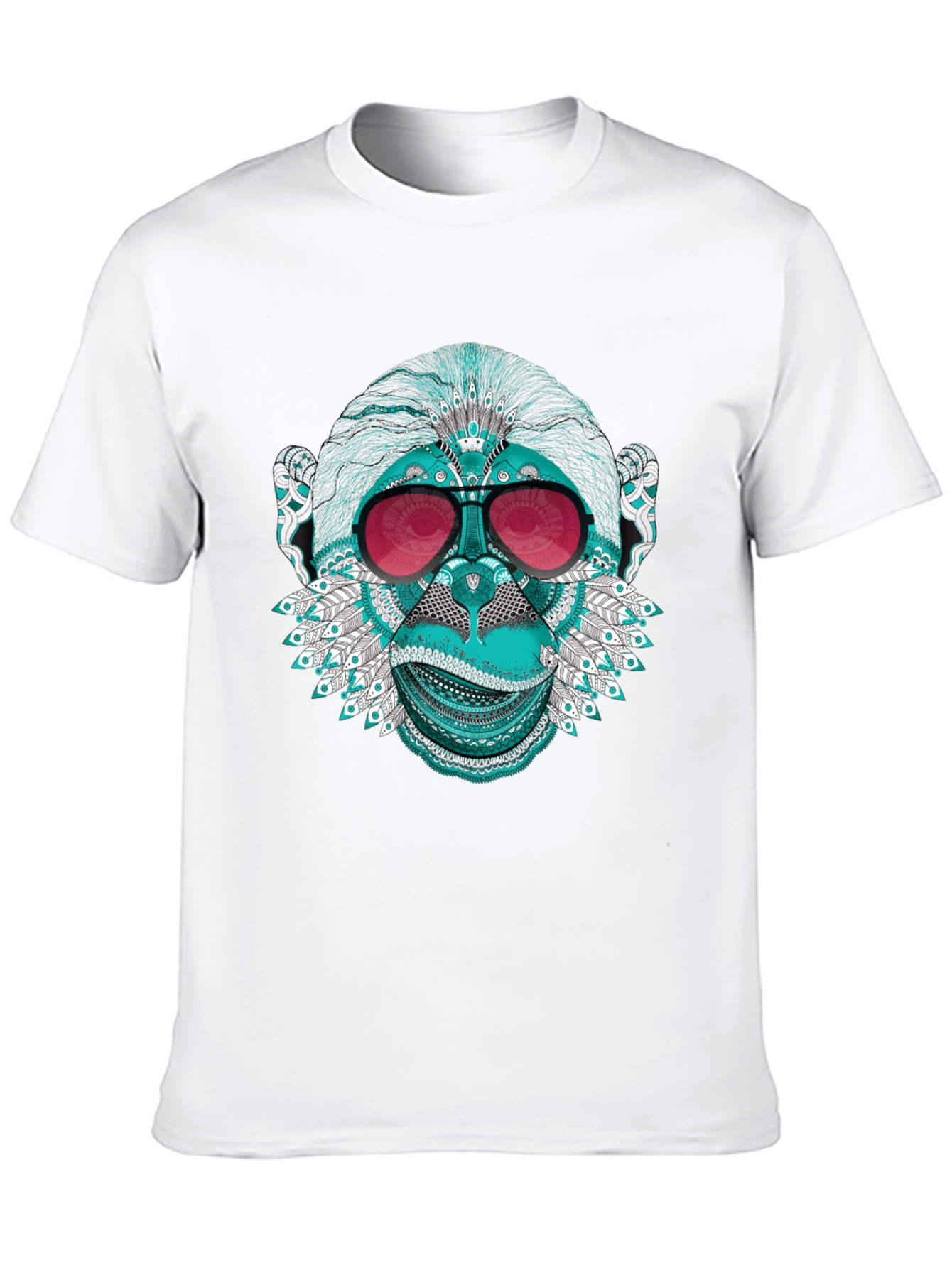Monkey Face Graphic Tee - Cool & Quirky Style