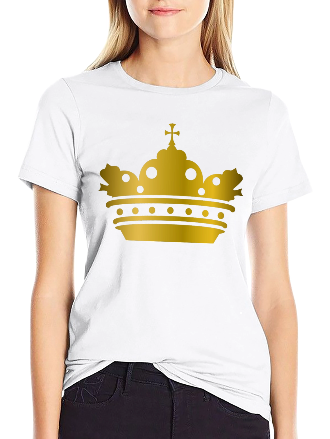 Golden Crown Black T-Shirt