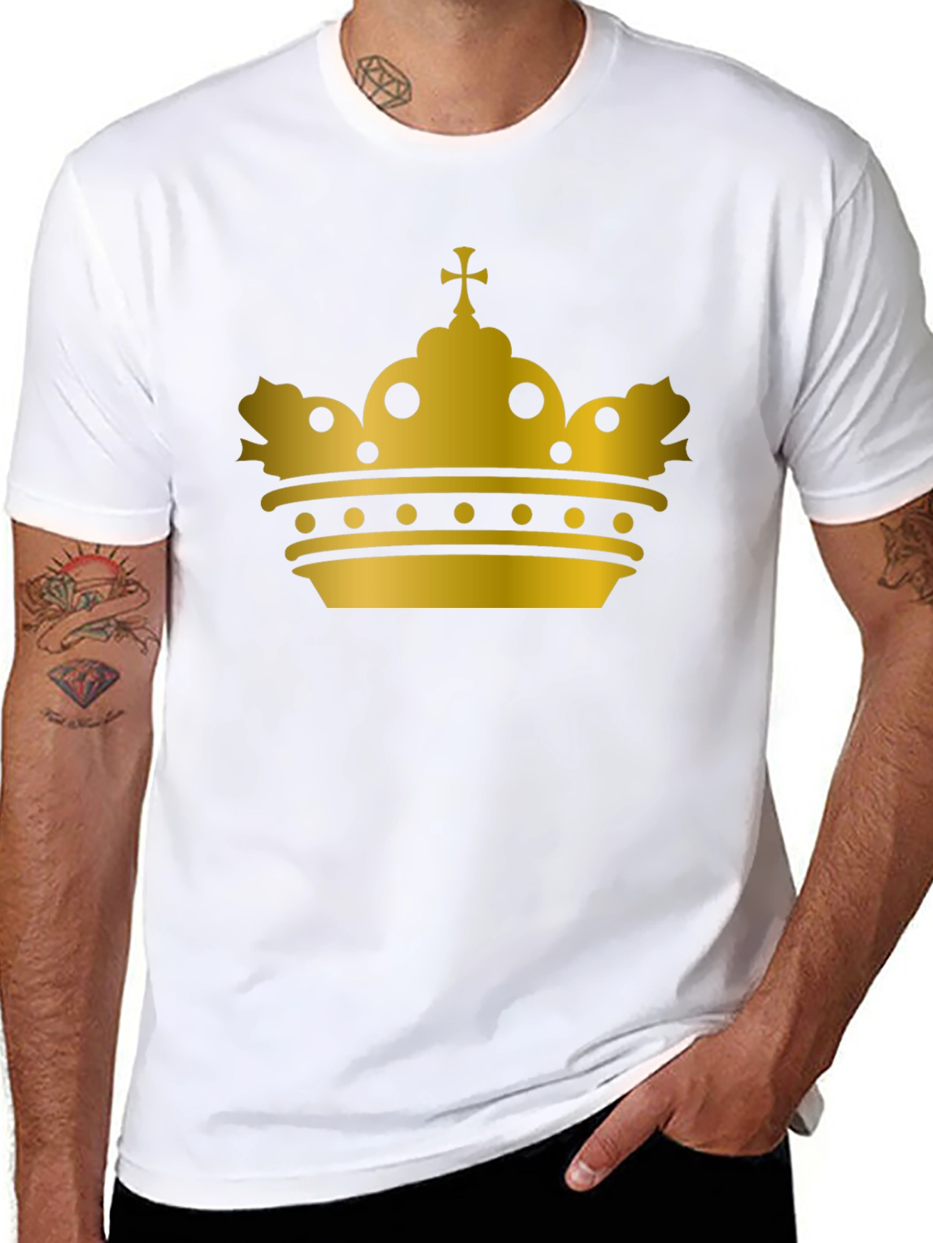 Golden Crown Black T-Shirt