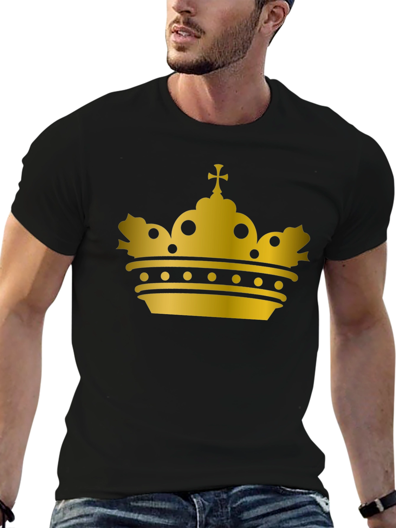 Golden Crown Black T-Shirt
