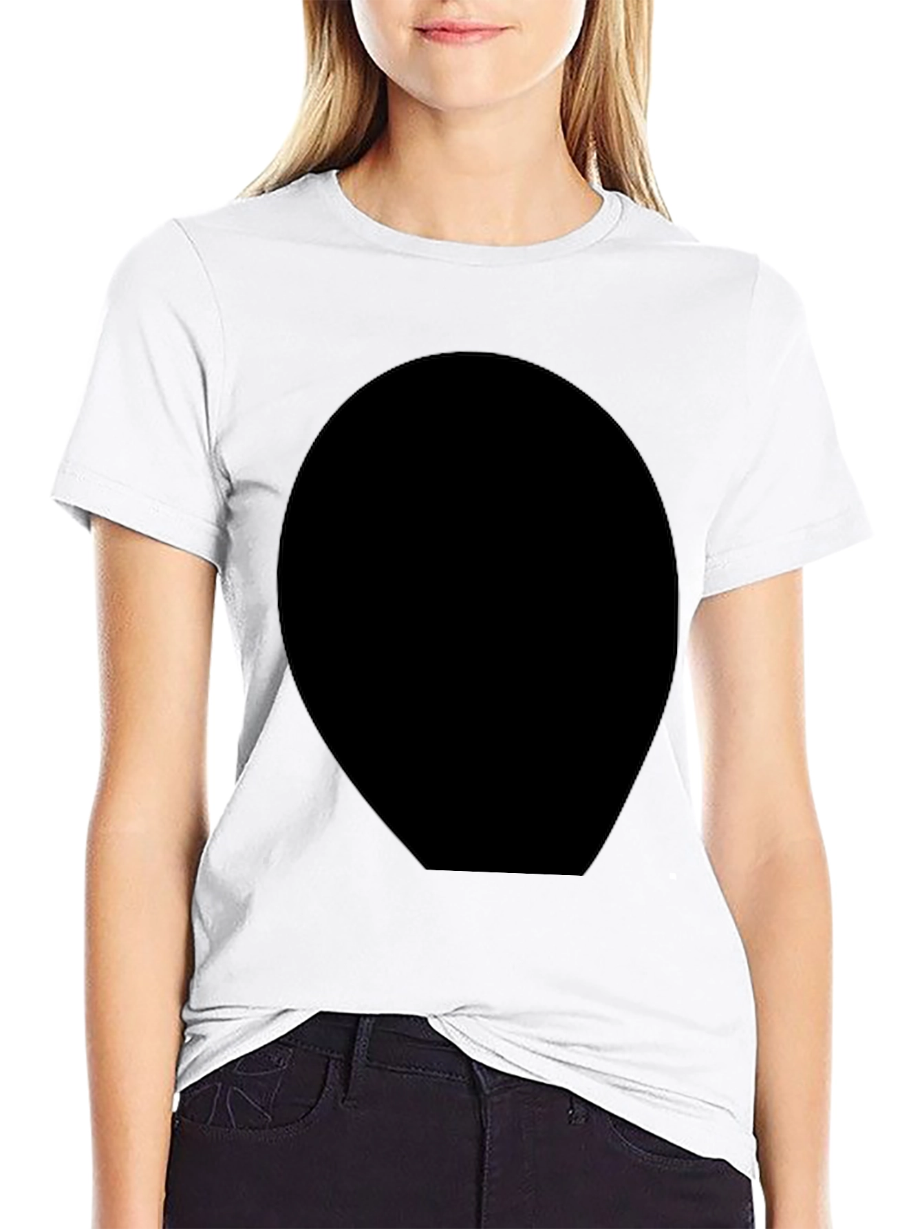 Mens Black Short Sleeve Crew Neck T-Shirt