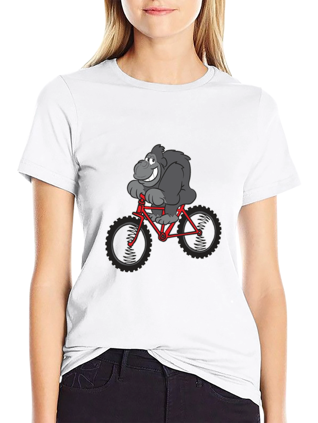 Gorilla Biking Graphic Tee - Black