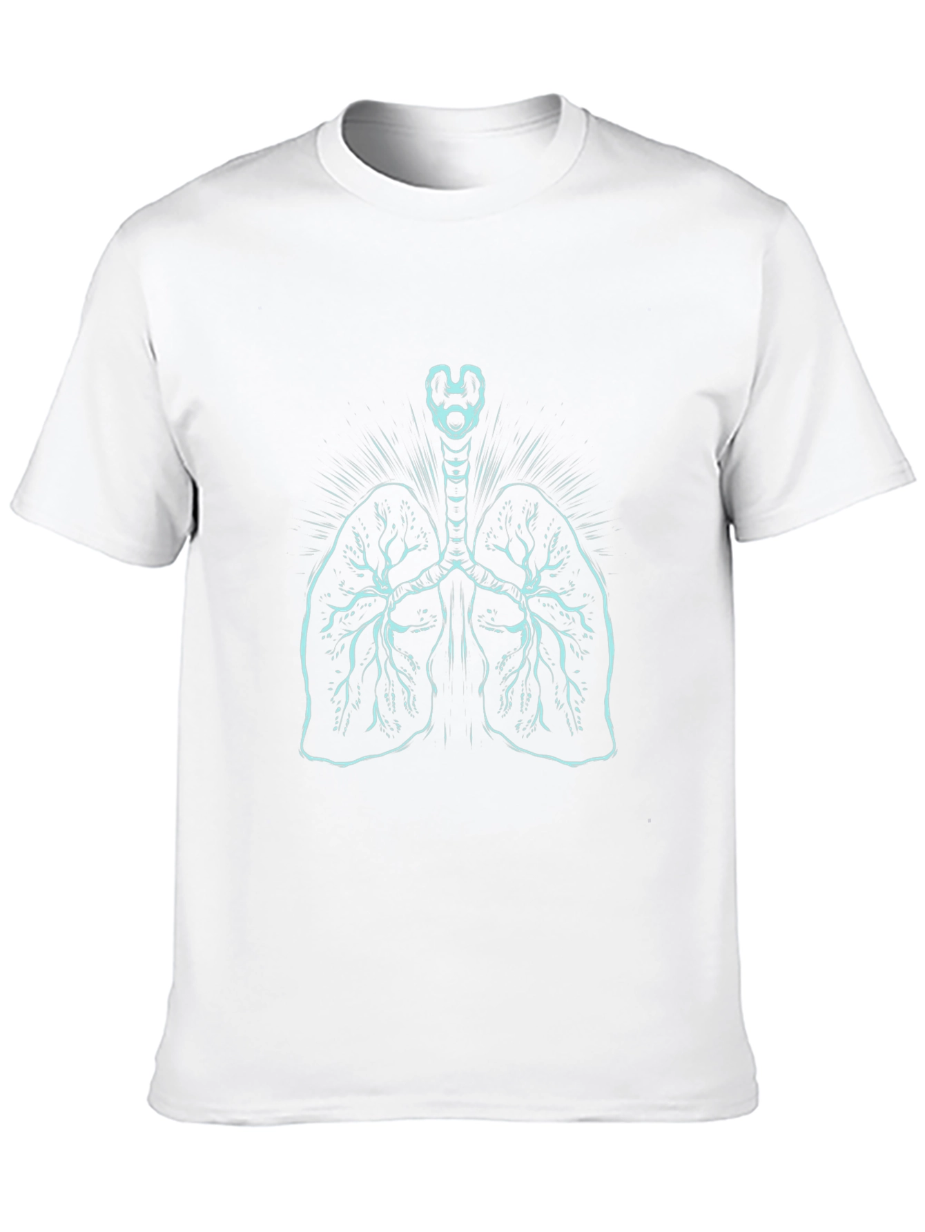 Anatomical Lungs Graphic Tee - Black