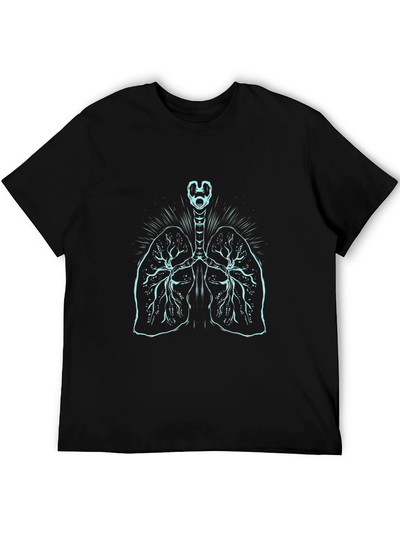 Anatomical Lungs Graphic Tee - Black