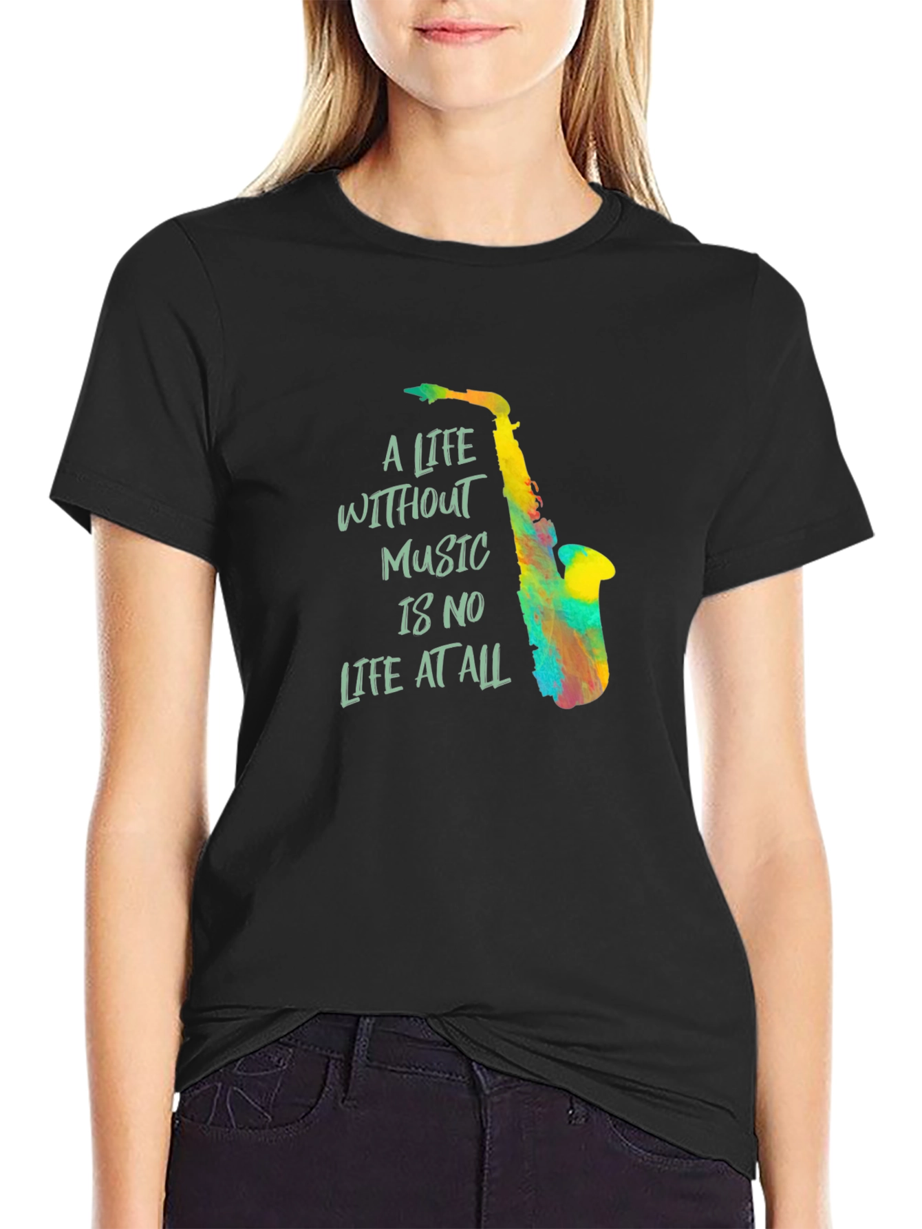 Music Lover Tee: A Life Without Music Graphic T-Shirt