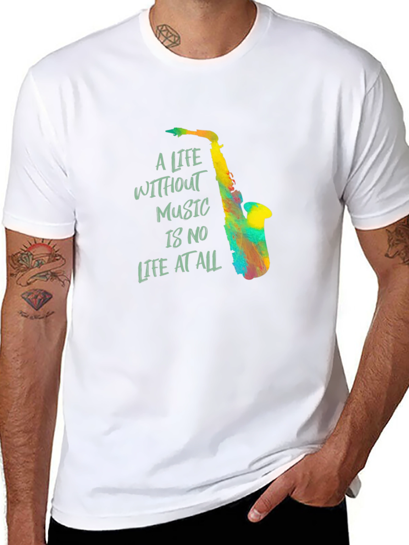 Music Lover Tee: A Life Without Music Graphic T-Shirt