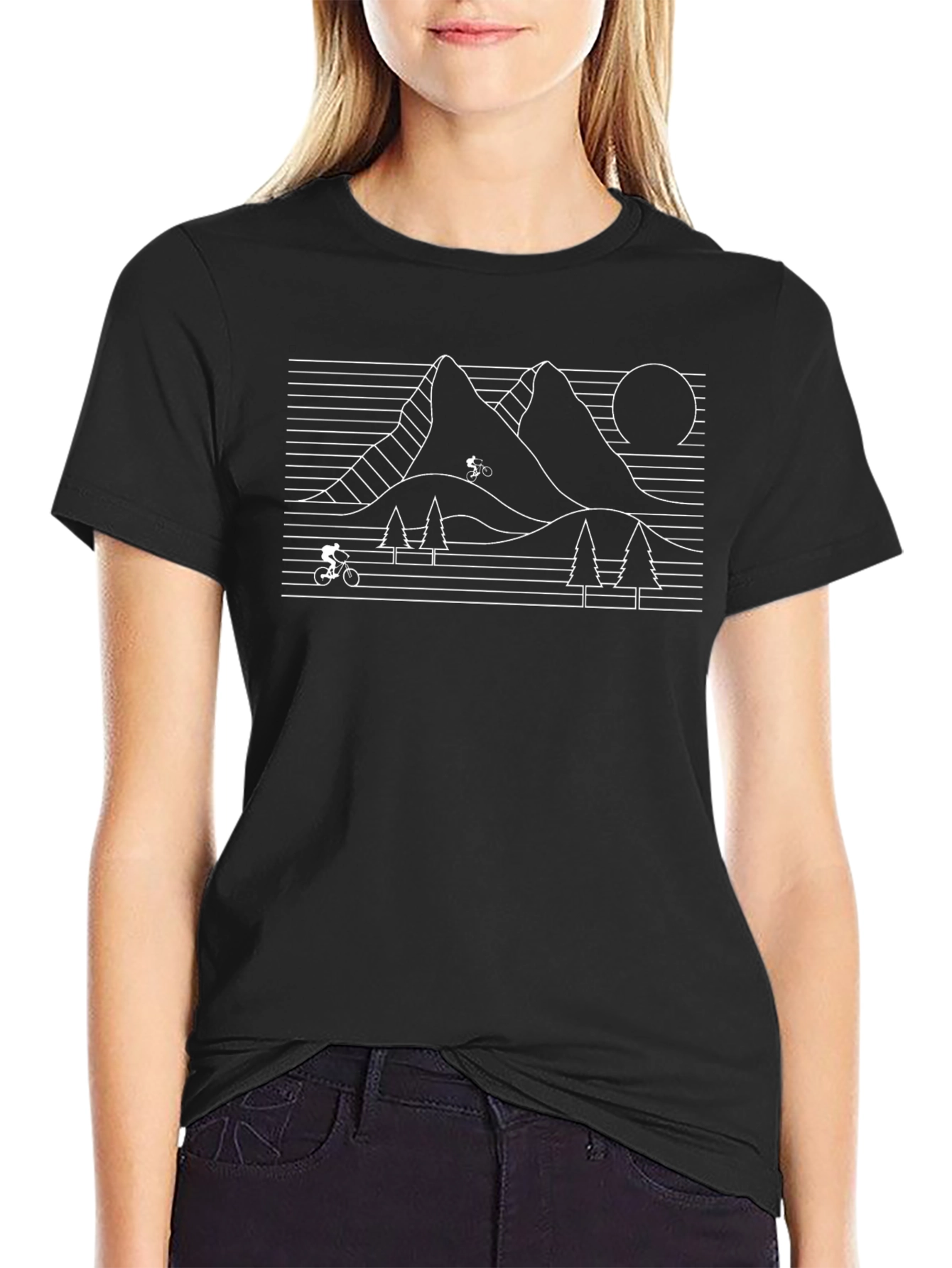 Mountain Biking Graphic T-Shirt - Retro Adventure Tee