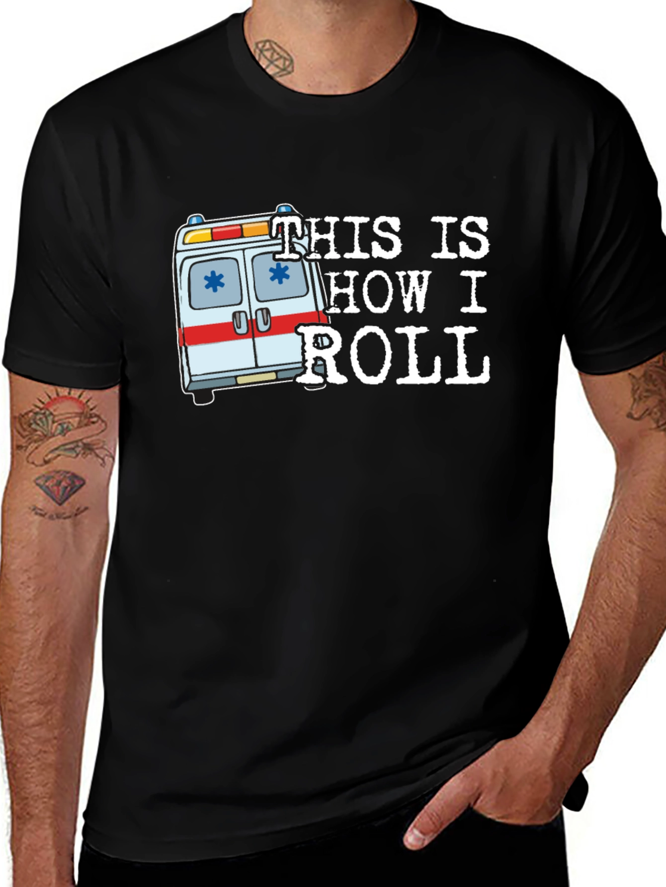 This is How I Roll Ambulance Graphic T-Shirt