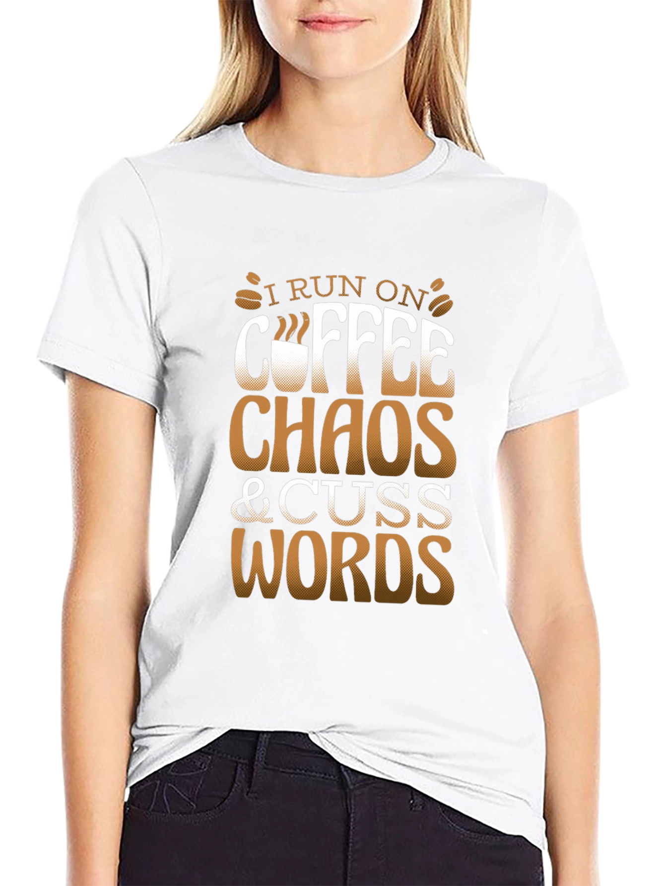 Coffee Chaos & Cuss Words Graphic Tee