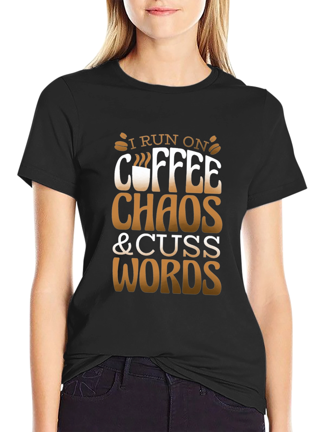 Coffee Chaos & Cuss Words Graphic Tee