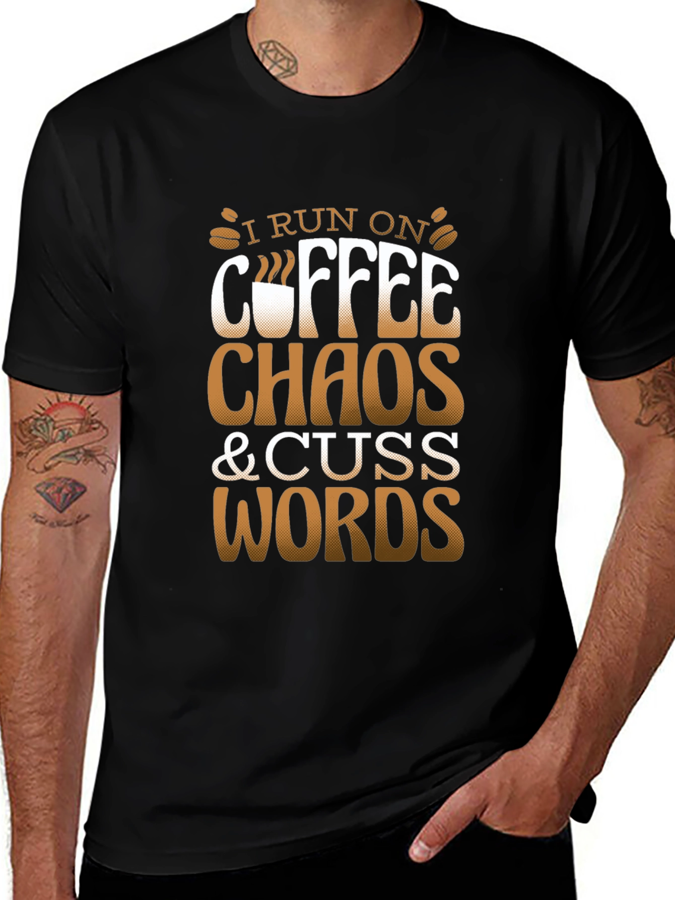 Coffee Chaos & Cuss Words Graphic Tee