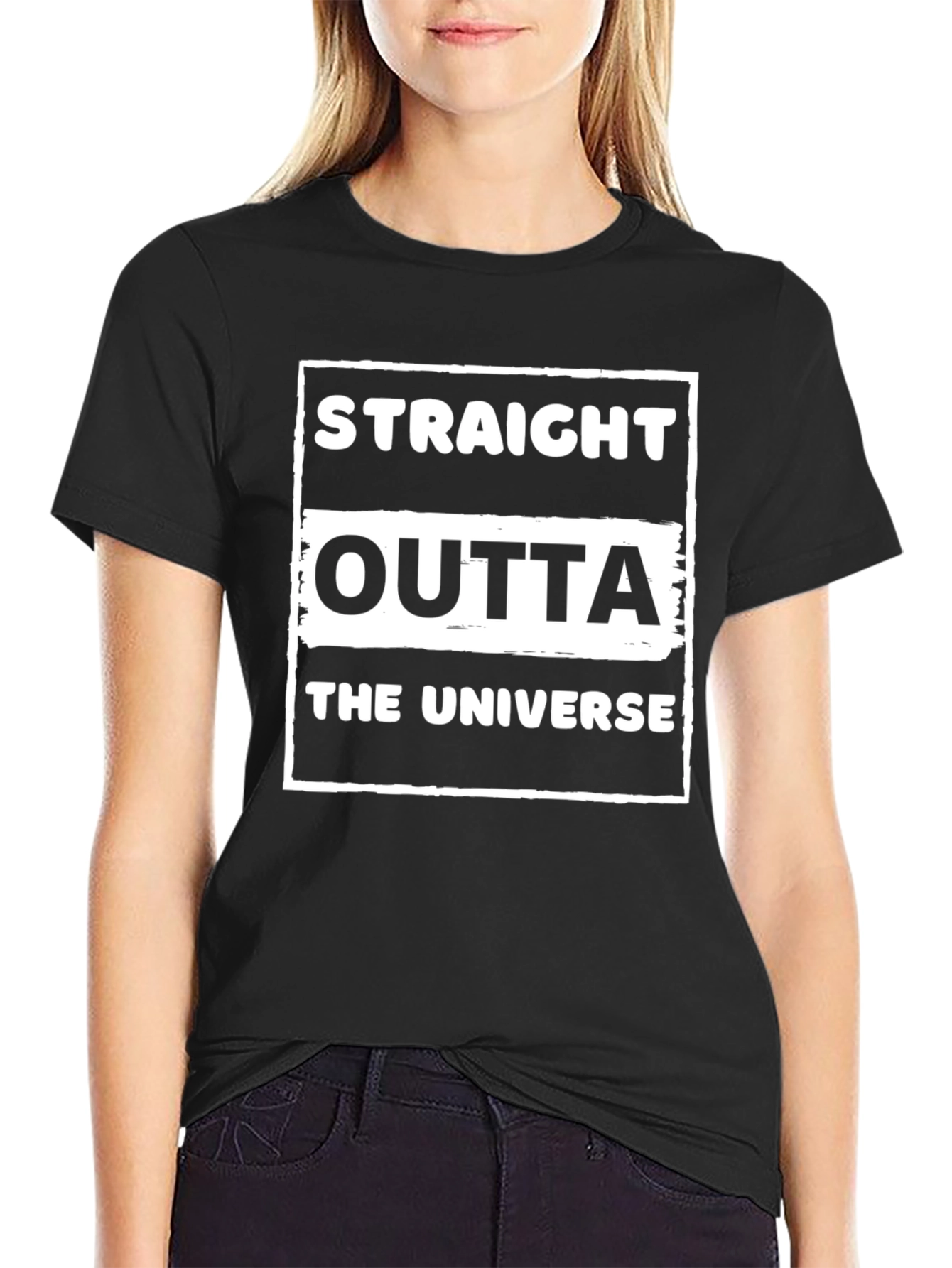 Straight Outta The Universe Graphic T-Shirt