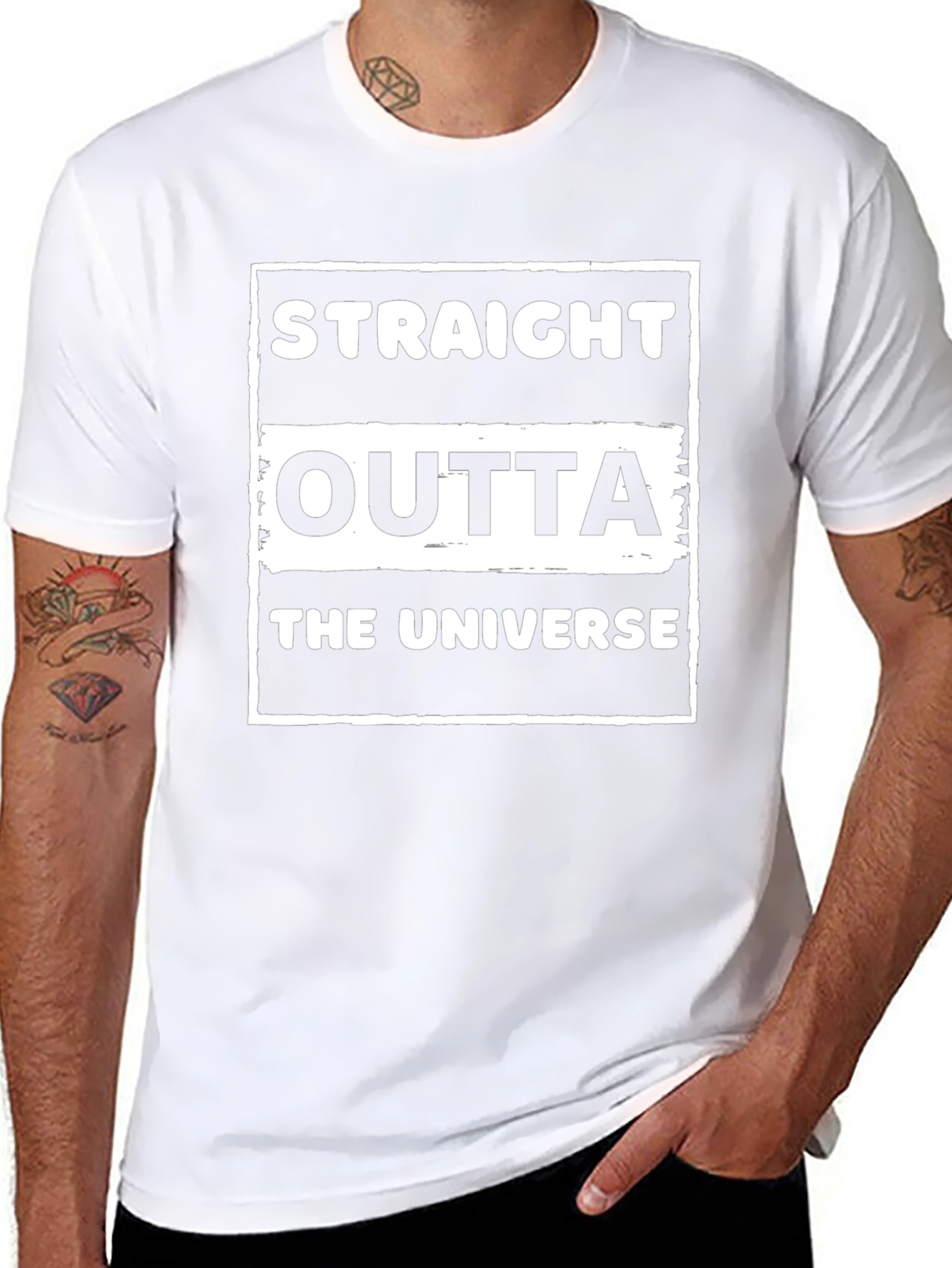Straight Outta The Universe Graphic T-Shirt