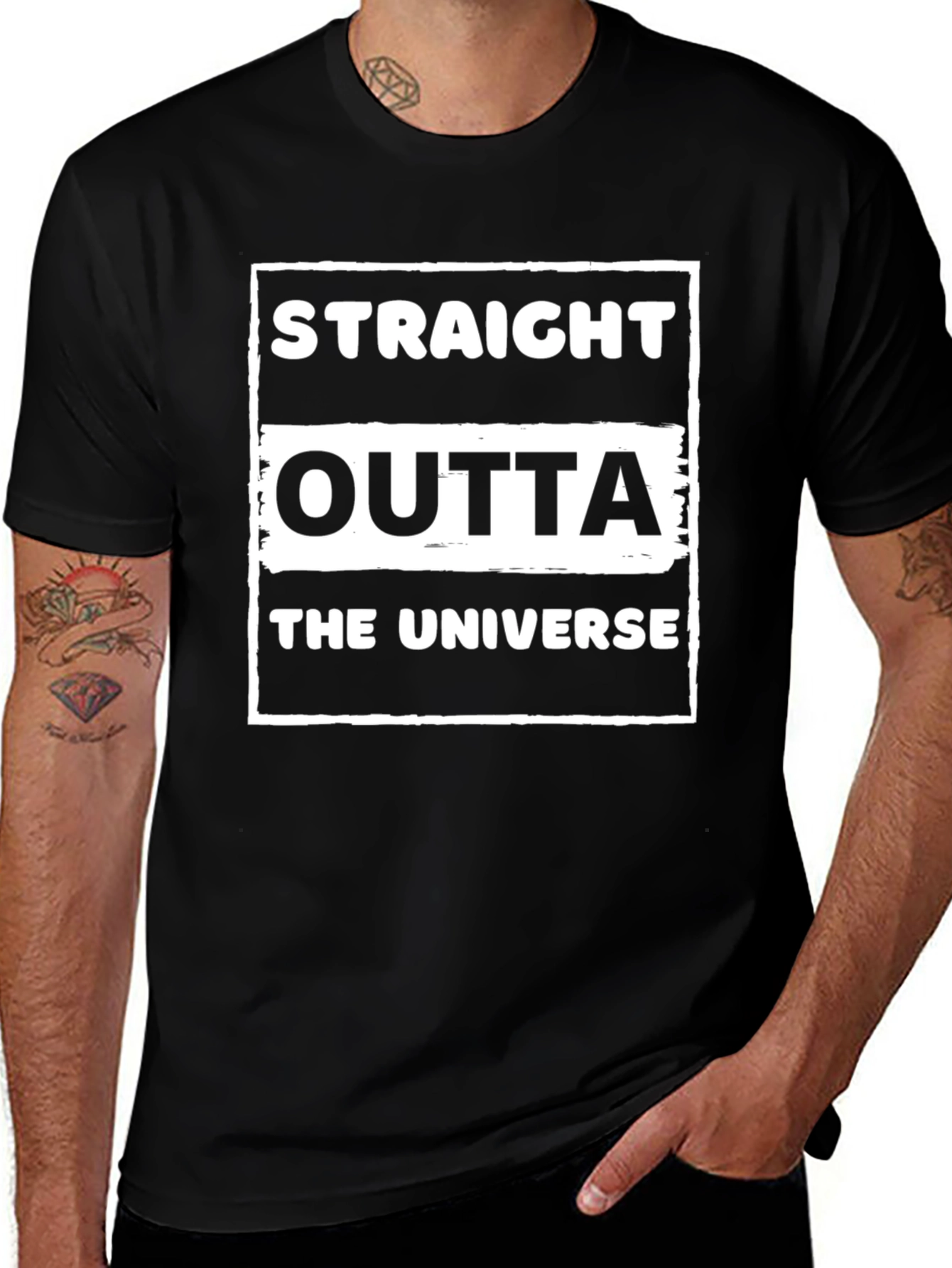 Straight Outta The Universe Graphic T-Shirt