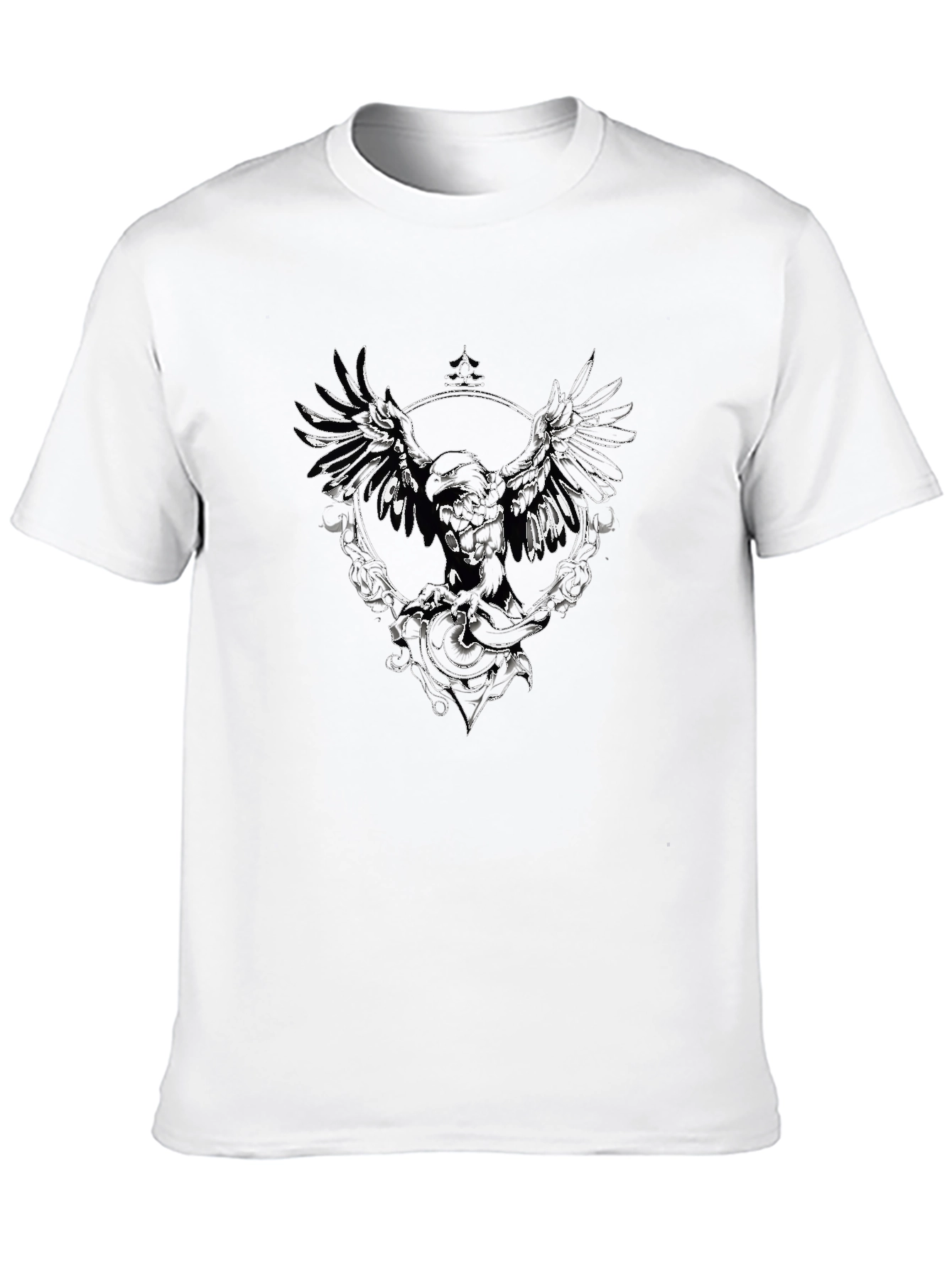 Emblem Tee - Black T-Shirt with Graphic Print