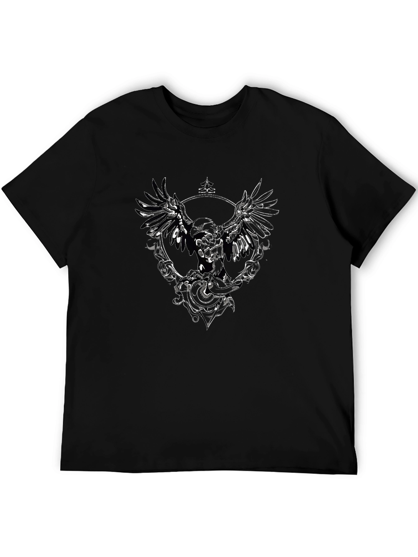 Emblem Tee - Black T-Shirt with Graphic Print