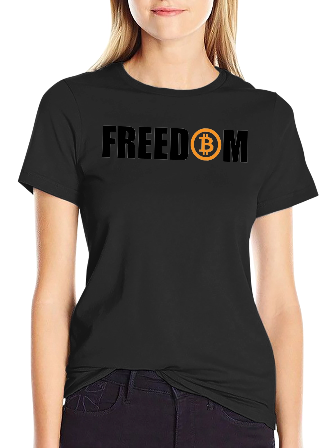 Bitcoin Freedom Graphic T-Shirt - Crypto Currency Tee