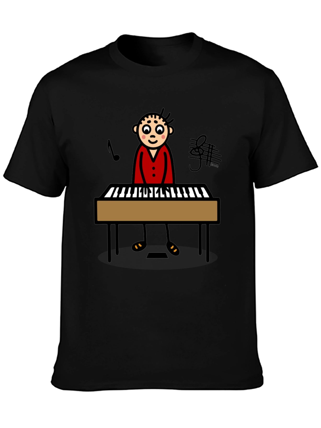 Piano Player Graphic T-Shirt - Unisex