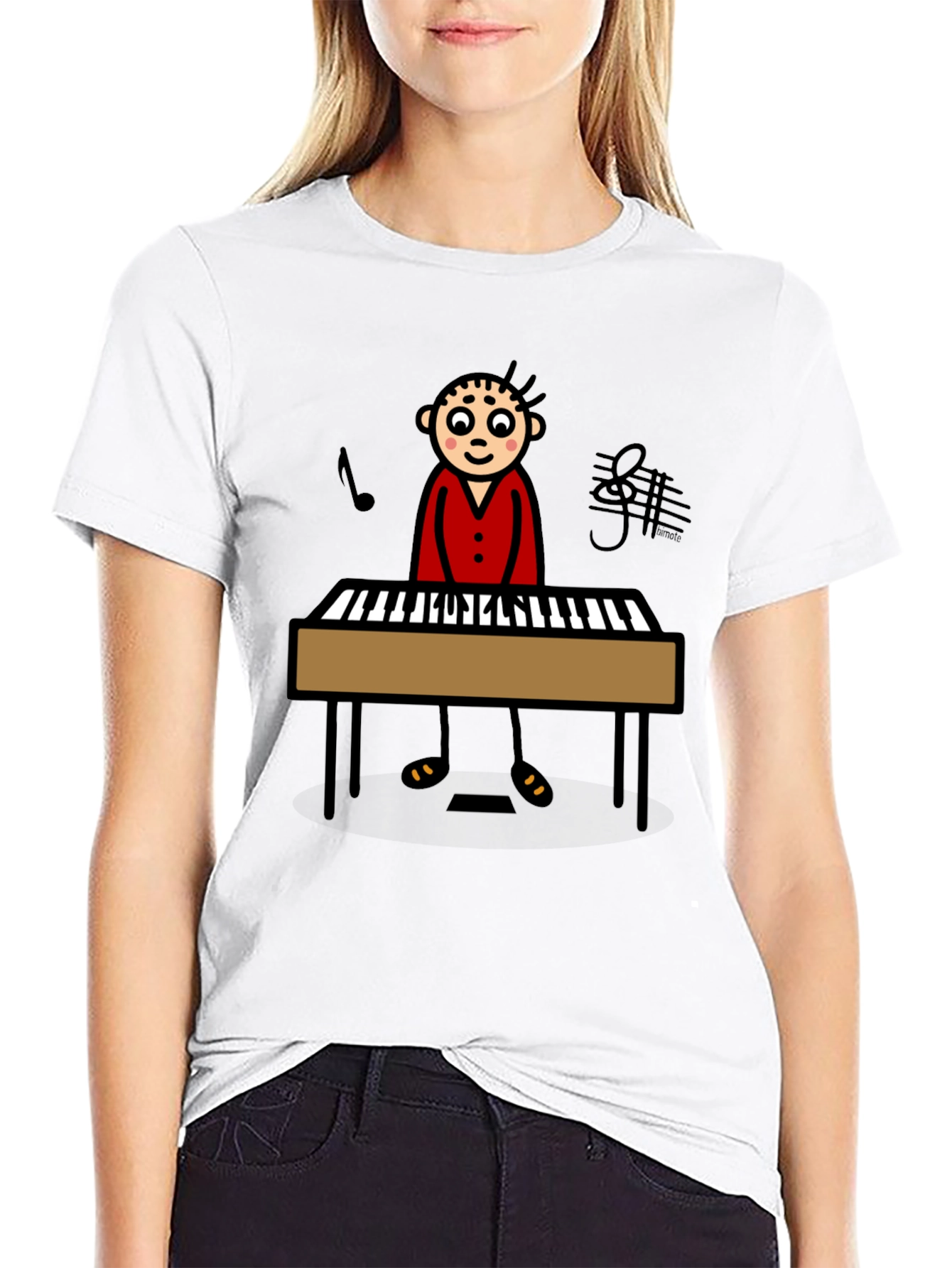 Piano Player Graphic T-Shirt - Unisex