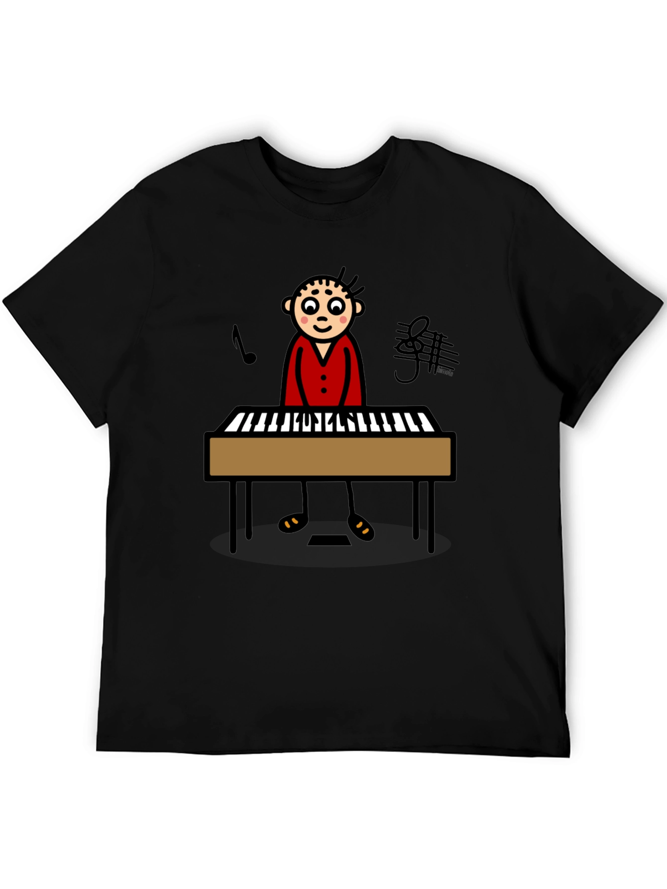 Piano Player Graphic T-Shirt - Unisex