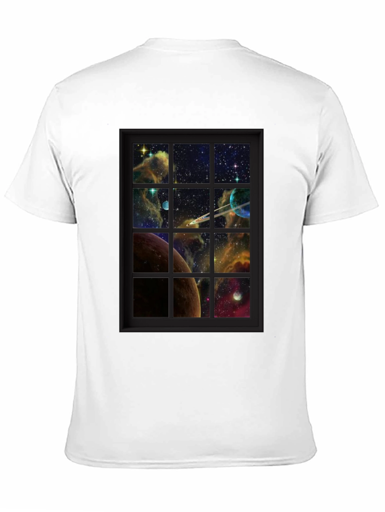 Galaxy Window T-Shirt - Space View Graphic Tee